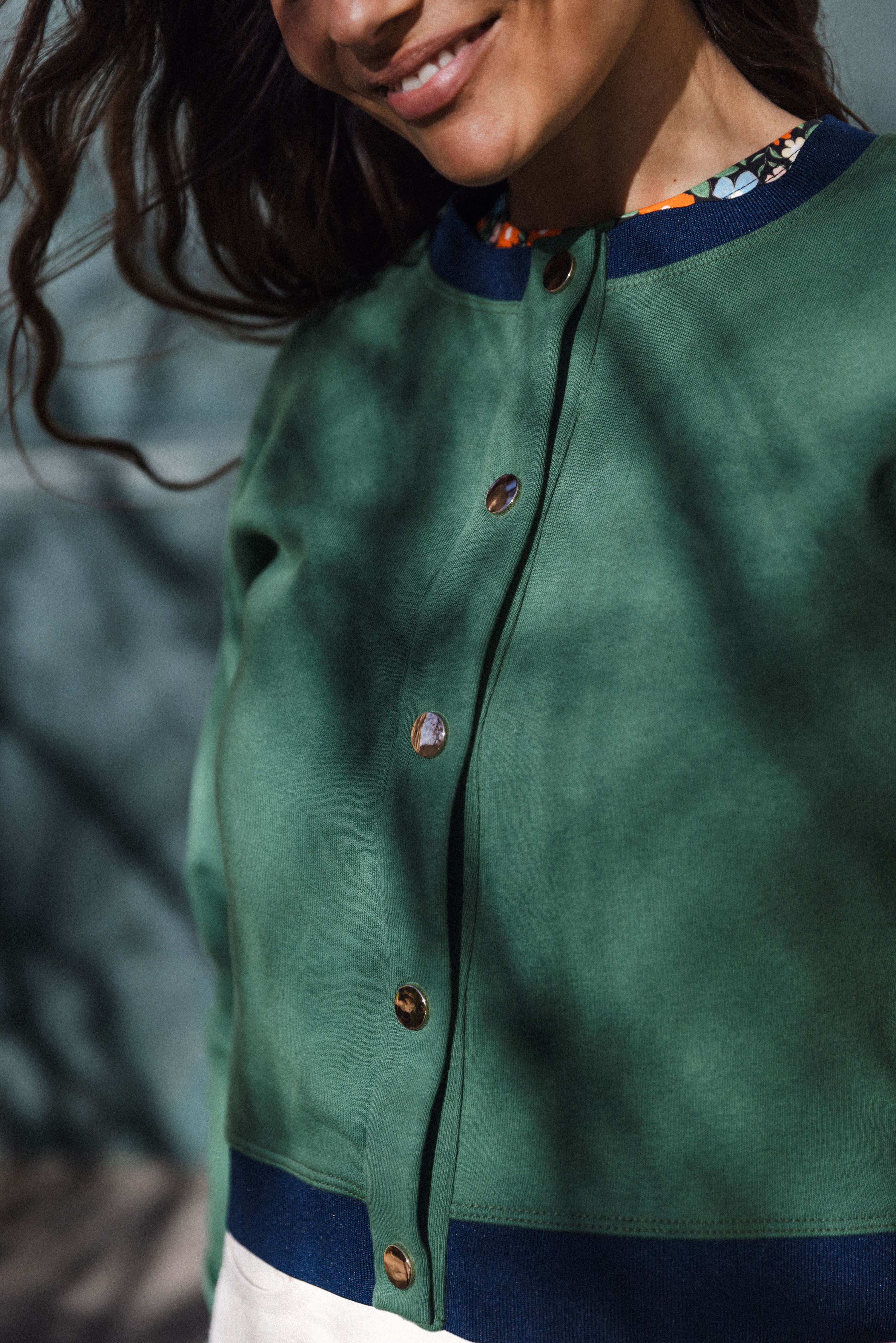 Cardigan Vert anglais