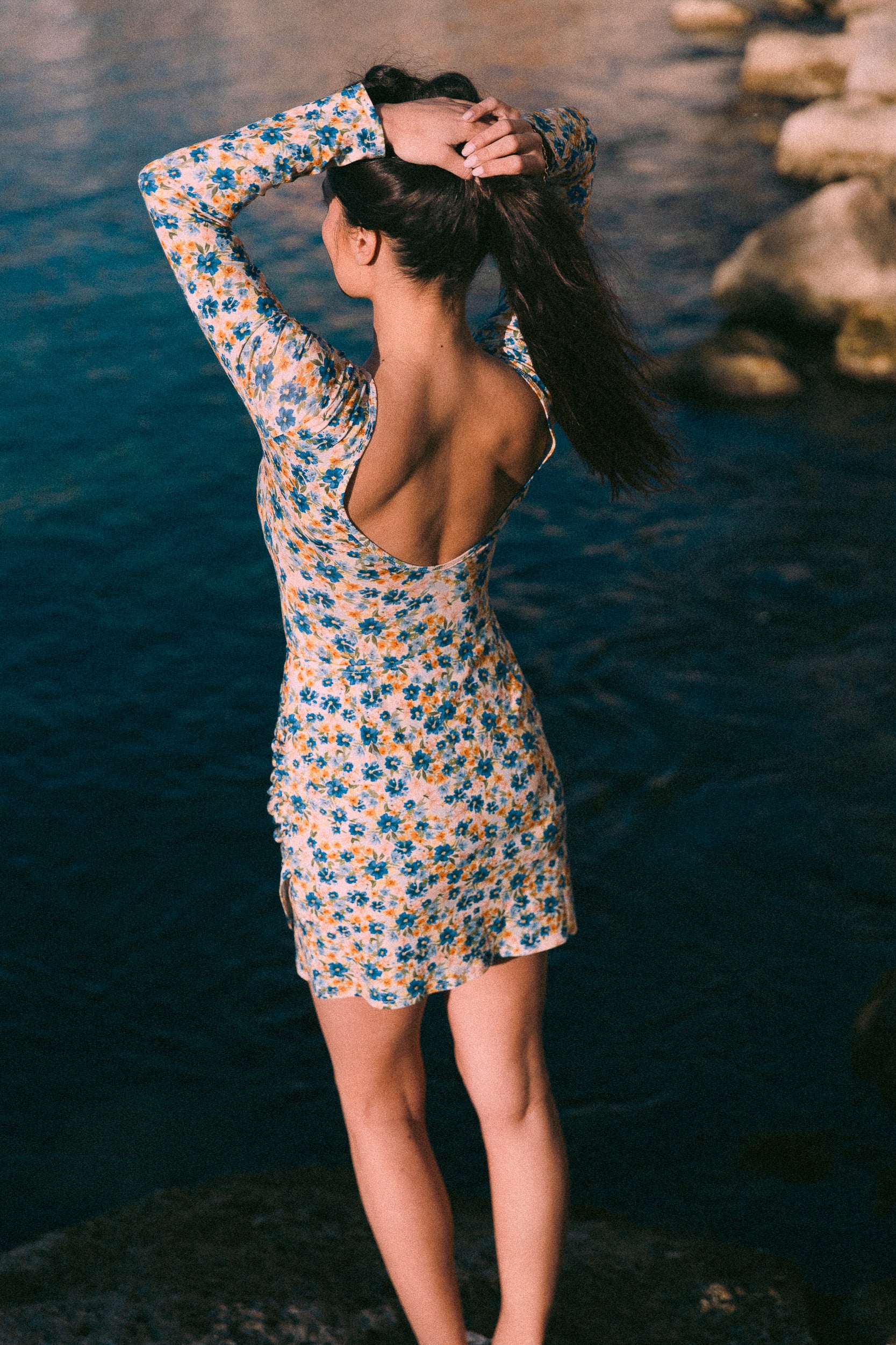 Mini jupe drapée Garance