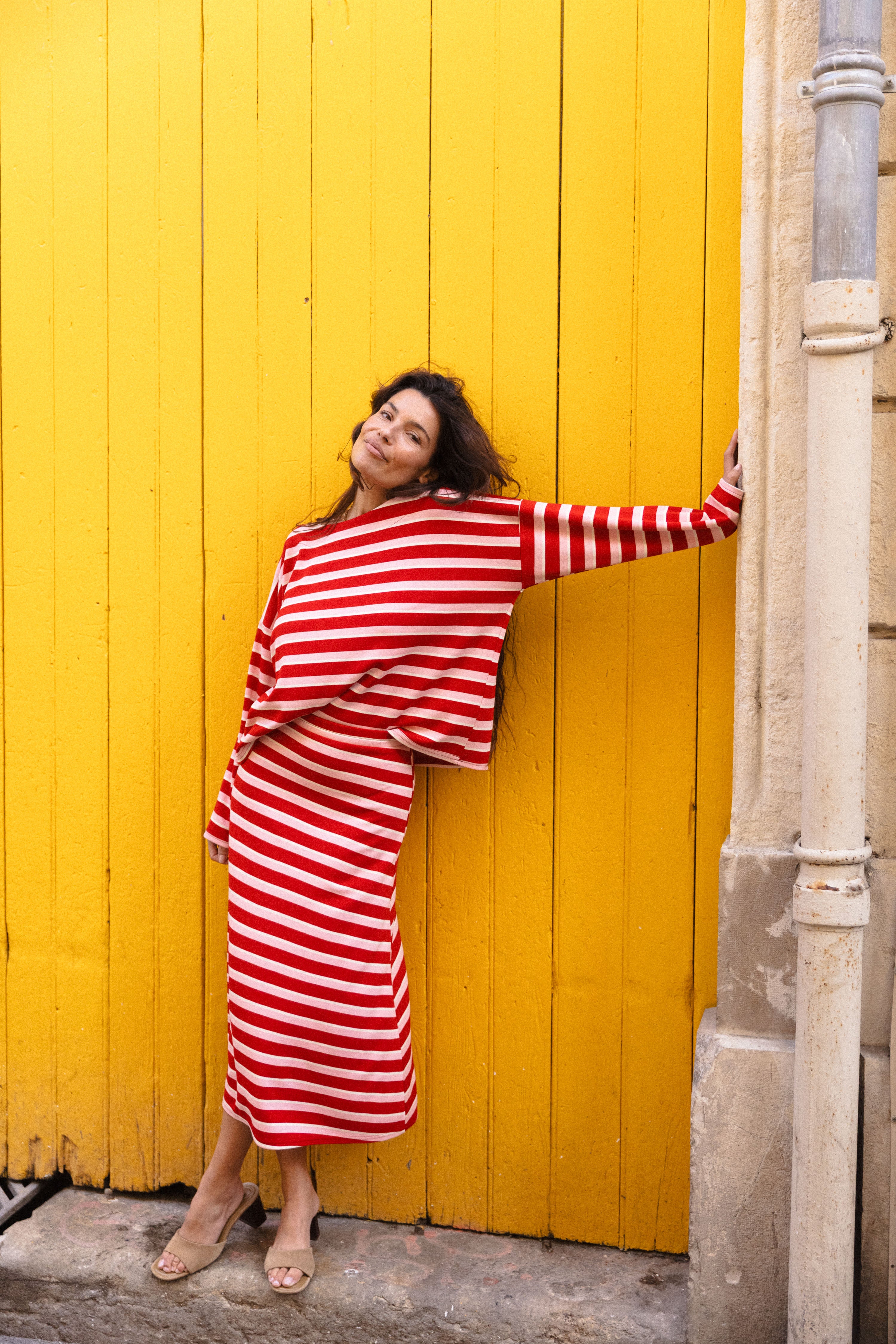 Jupe midi jersey Candy