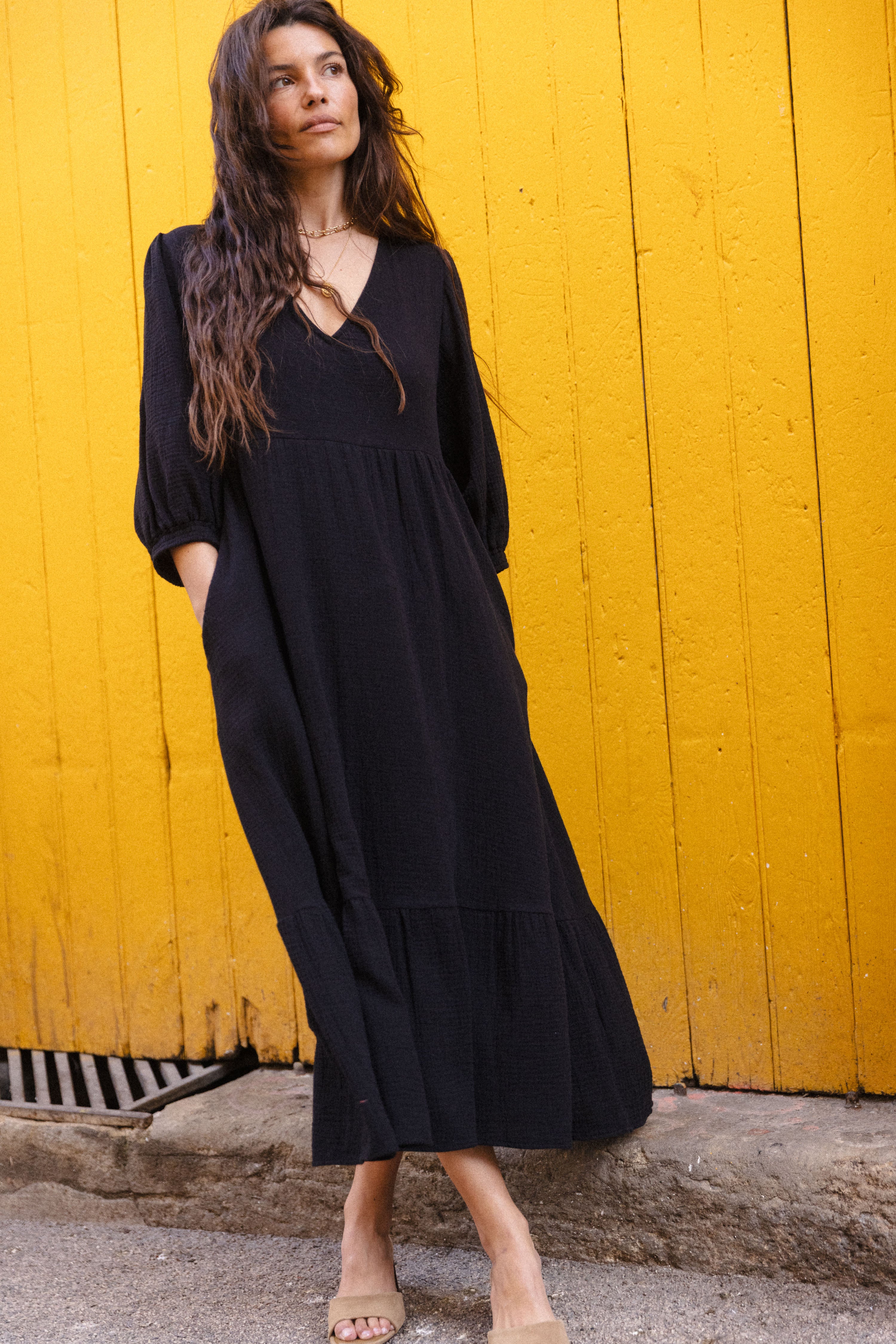 Robe maxi folk Lina