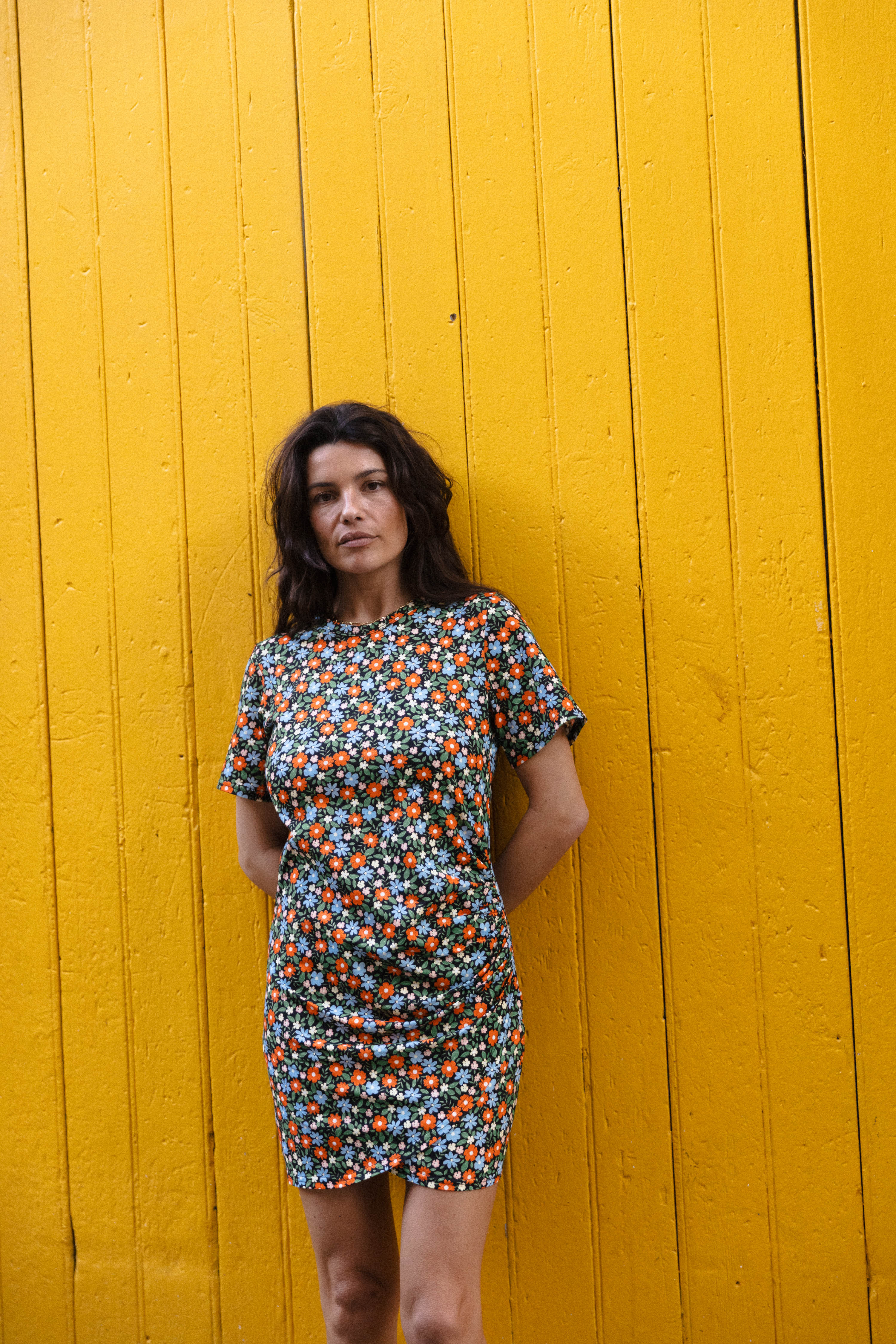 Mini robe drapée Dahlia