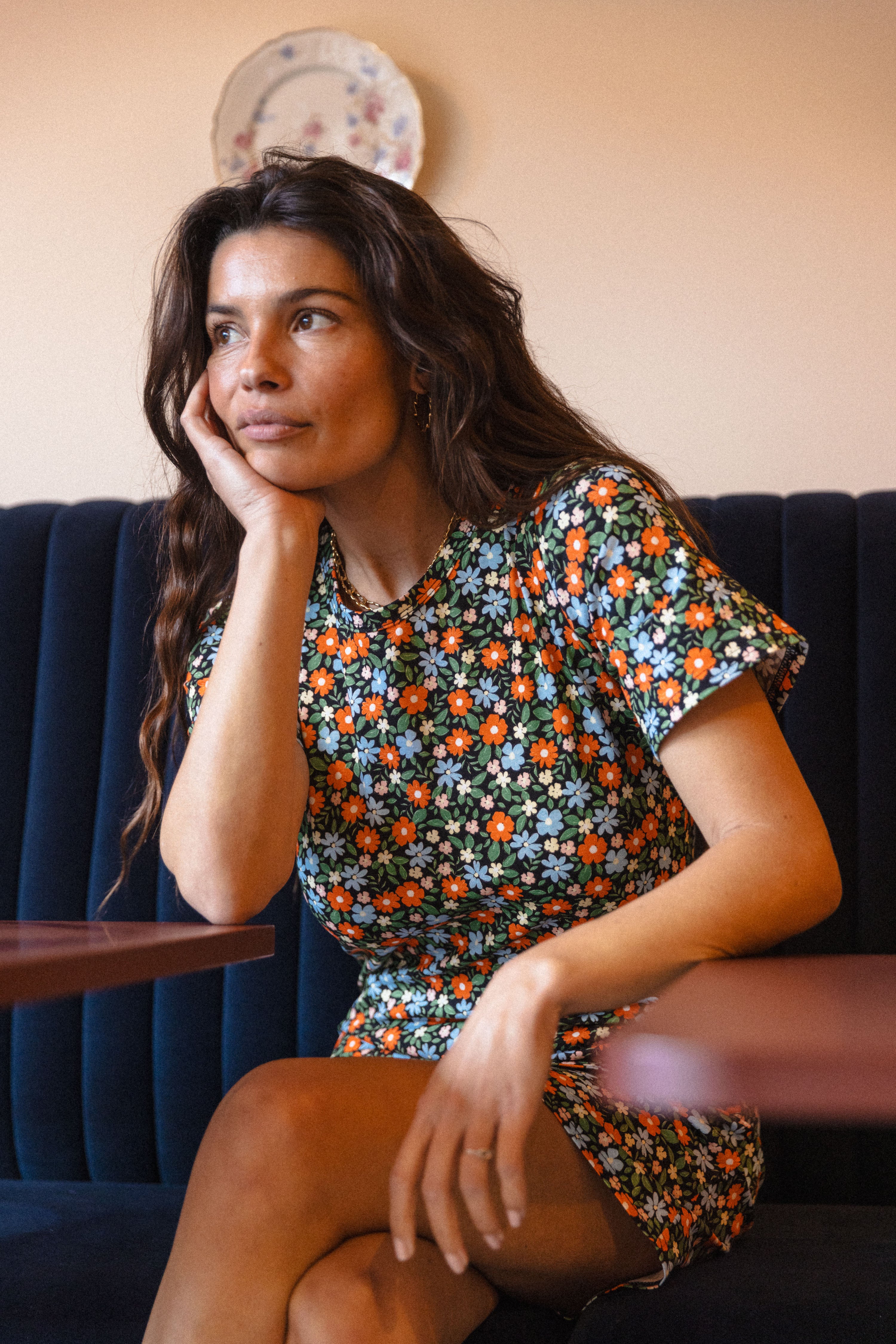 Mini robe drapée Dahlia