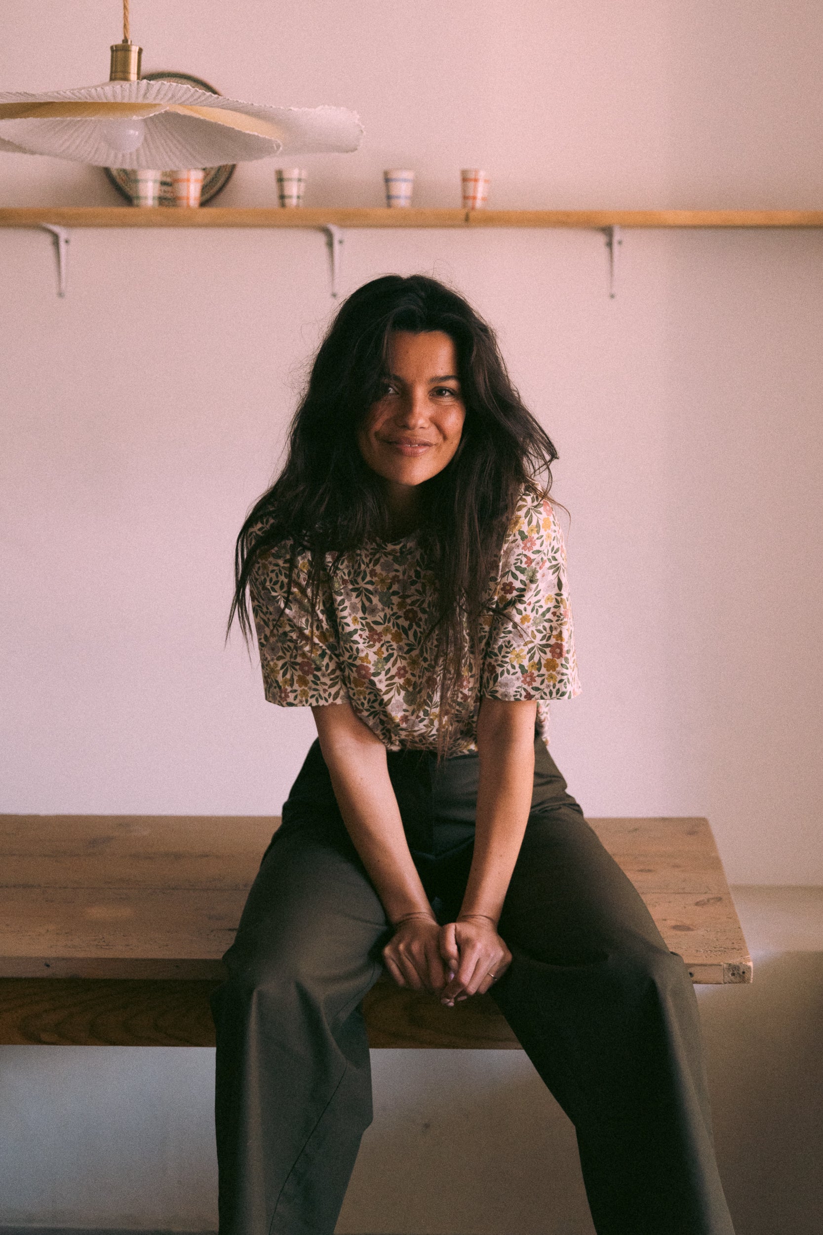 Pantalon à pinces dark olive