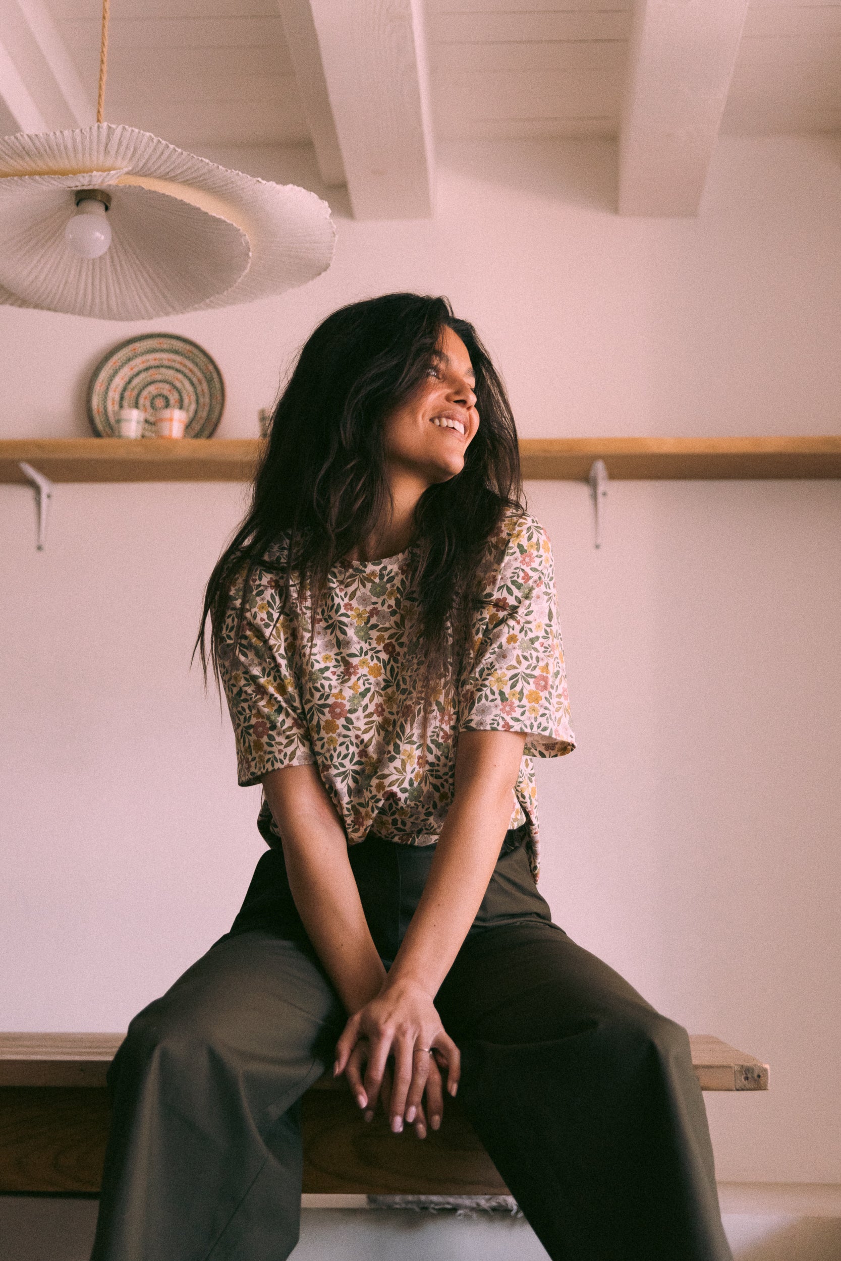 Pantalon à pinces dark olive