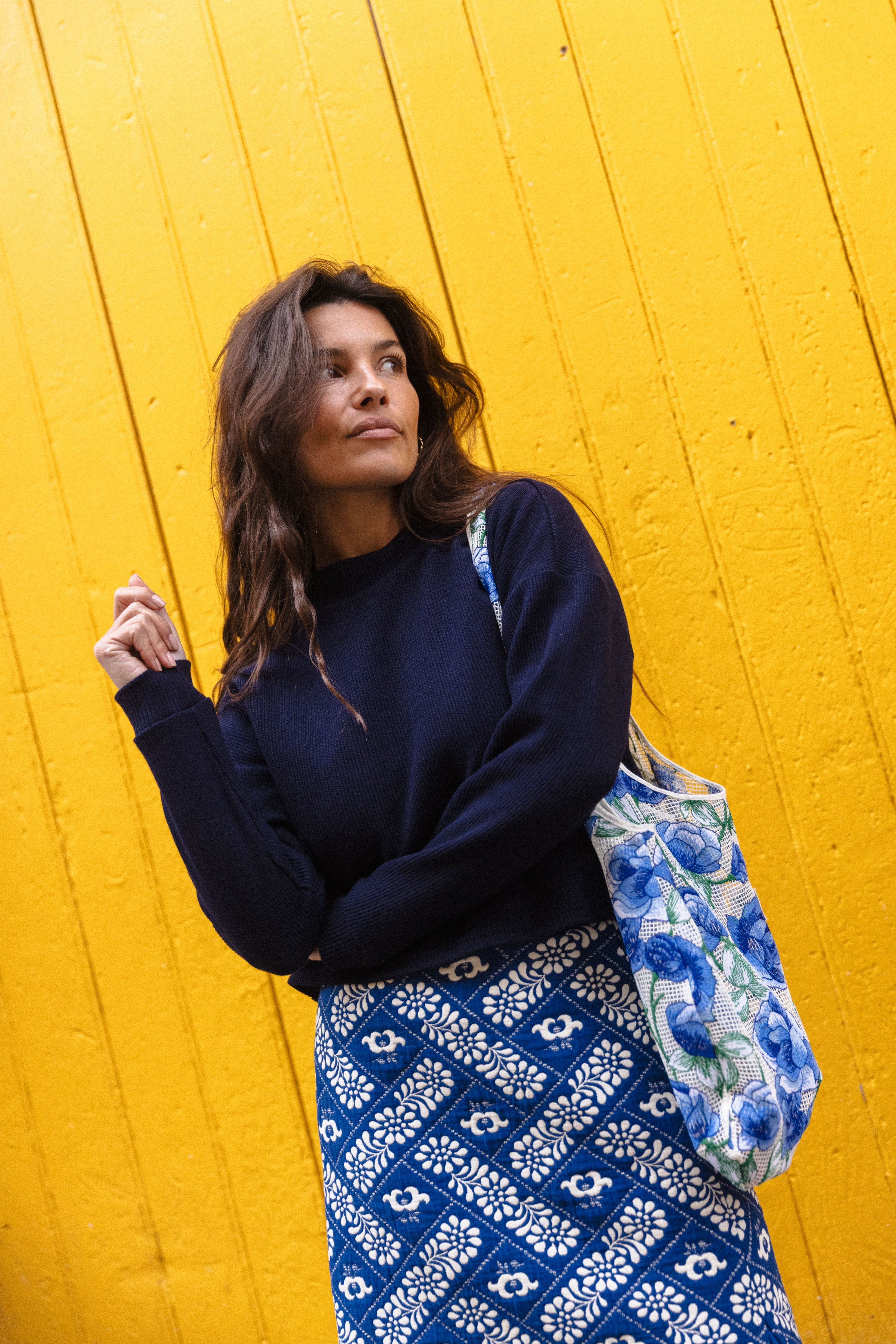 Pull col cheminé Marin