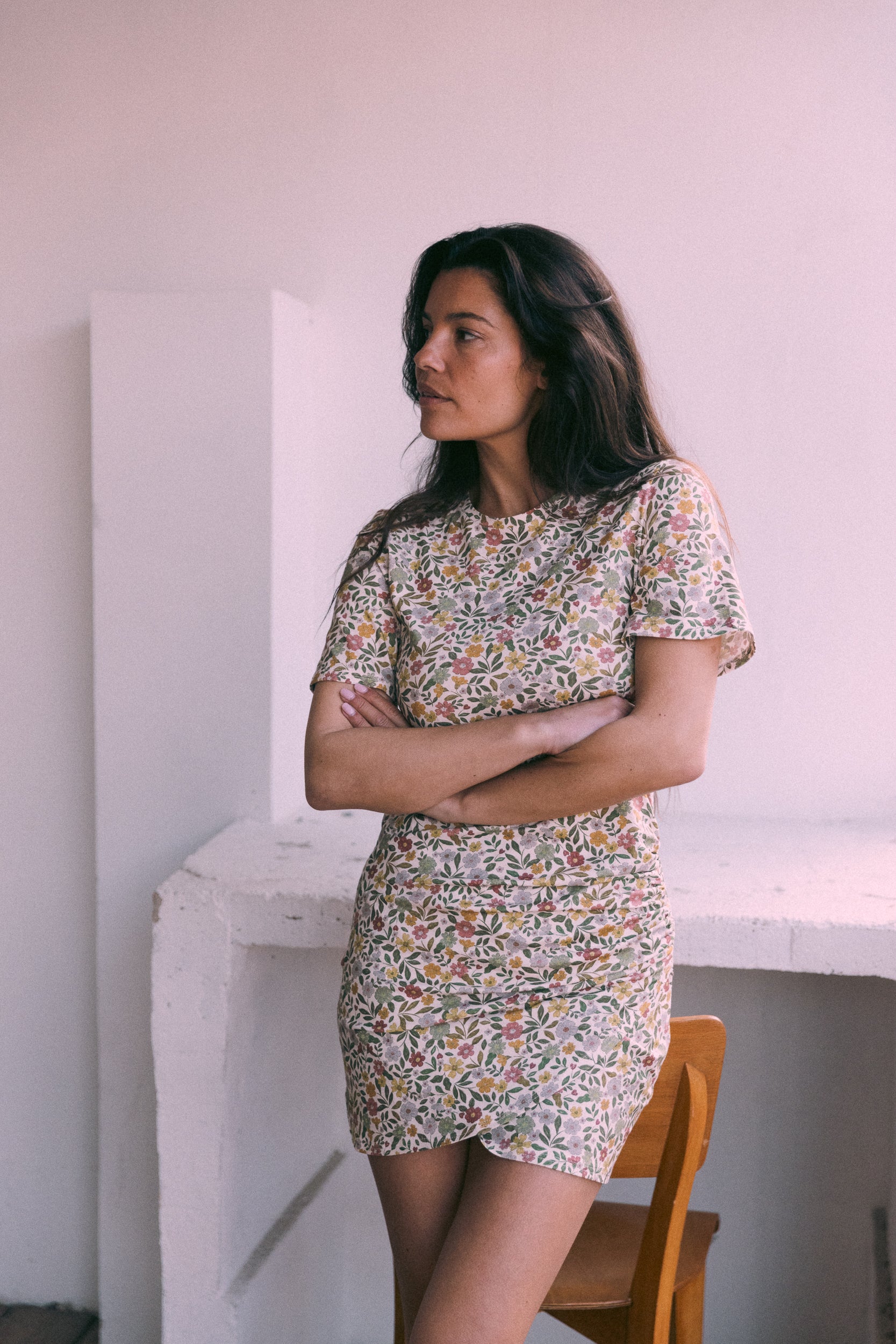 Mini robe drapée Clara