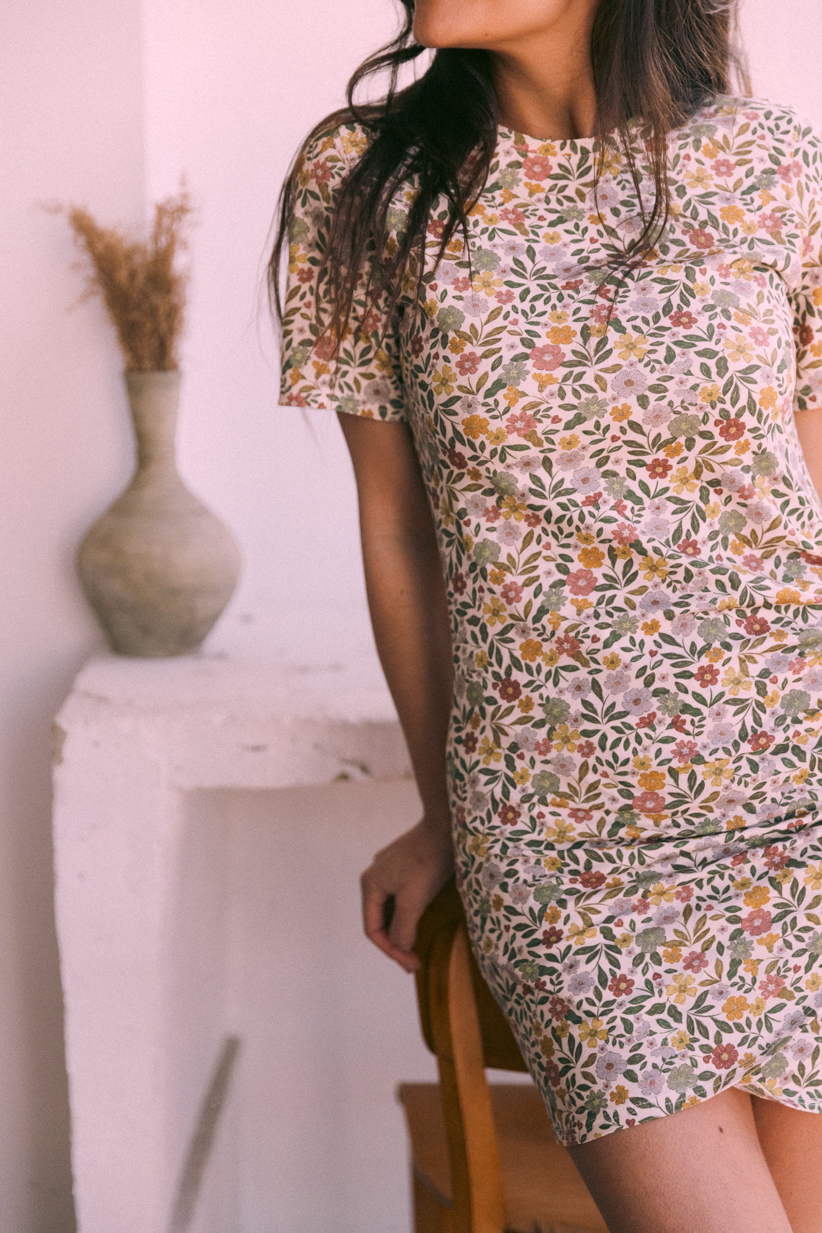 Mini robe drapée Clara