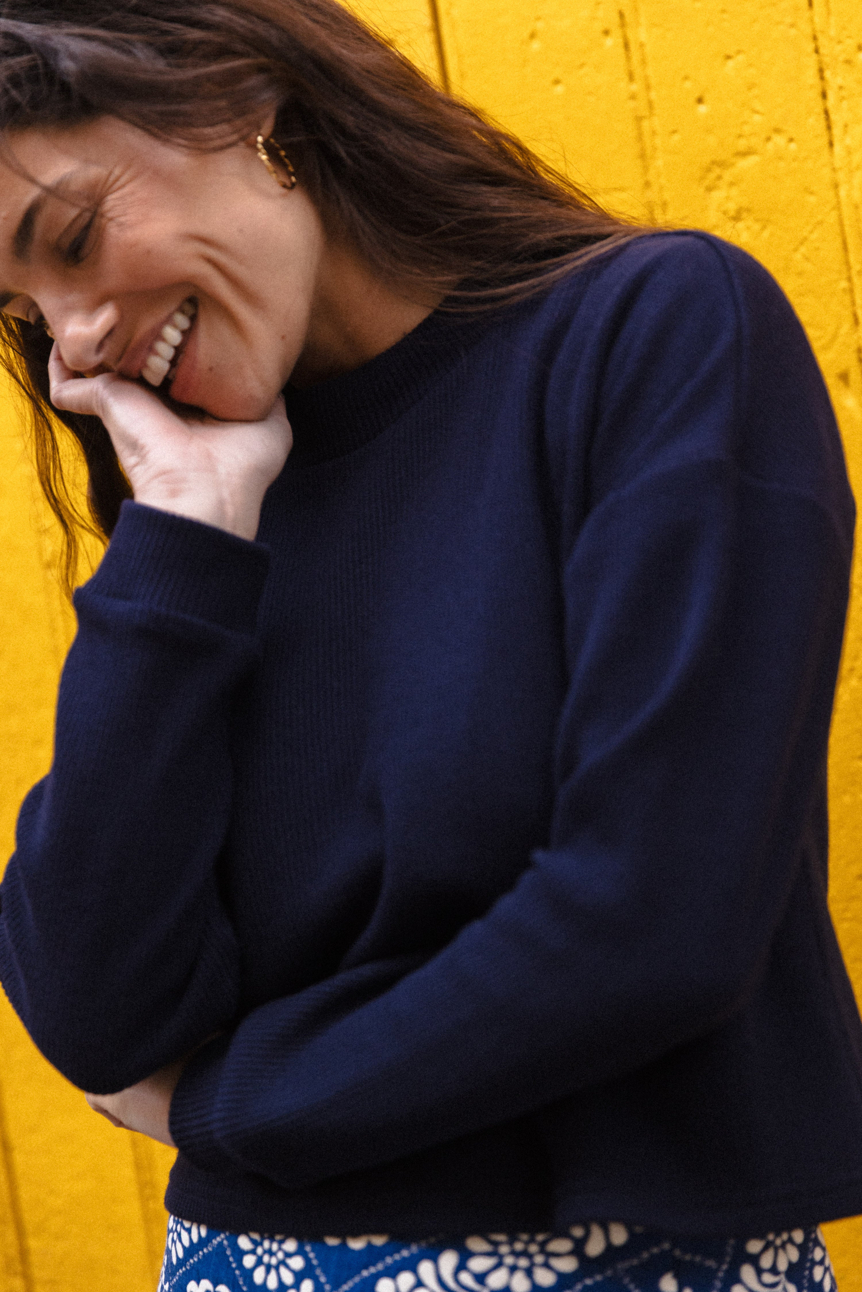 Pull col cheminé Marin