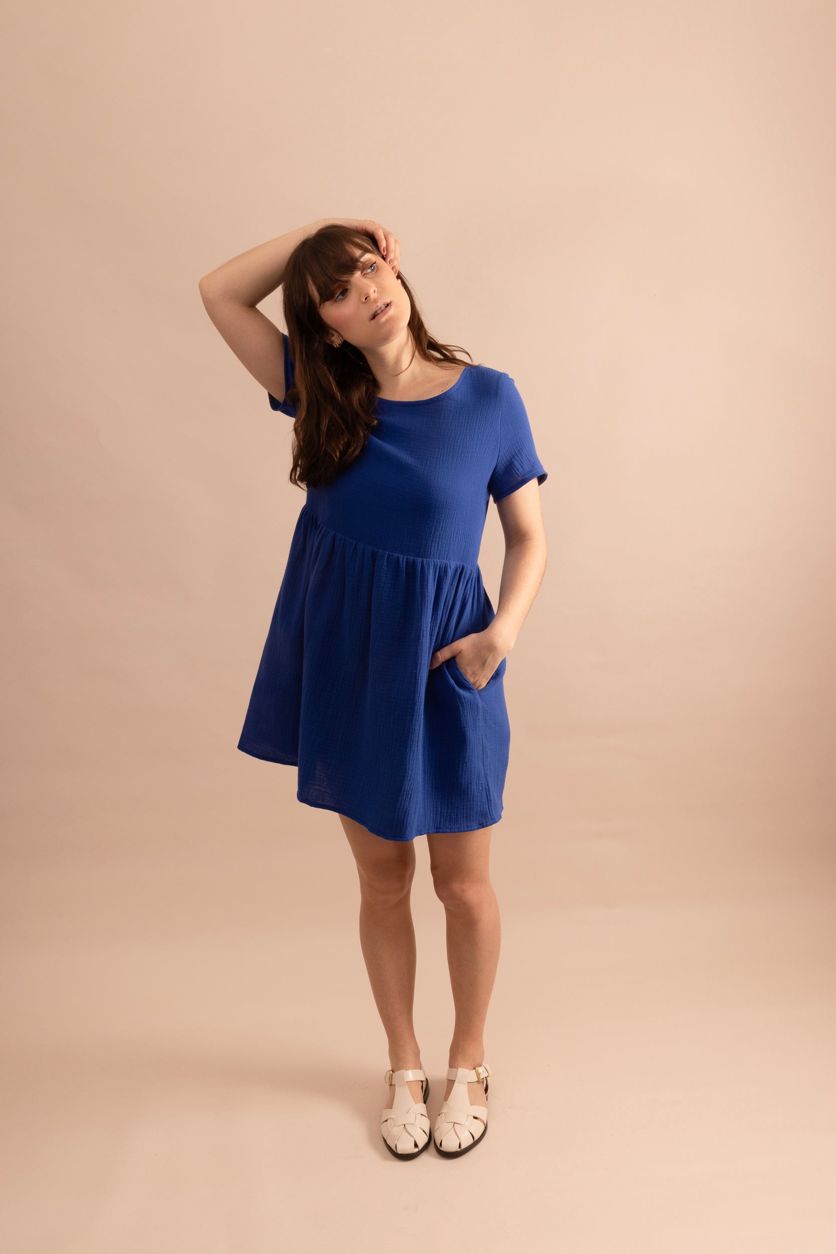 Petite robe bleu électrique