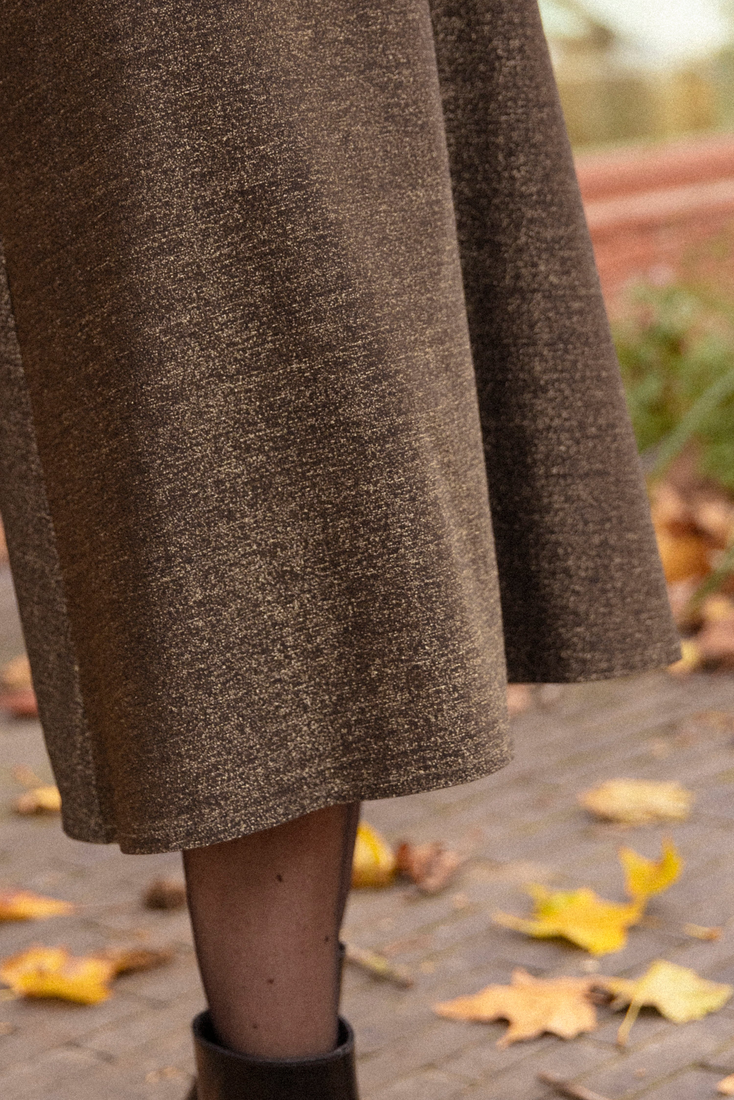 light gold jersey skirt