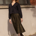 light gold jersey skirt