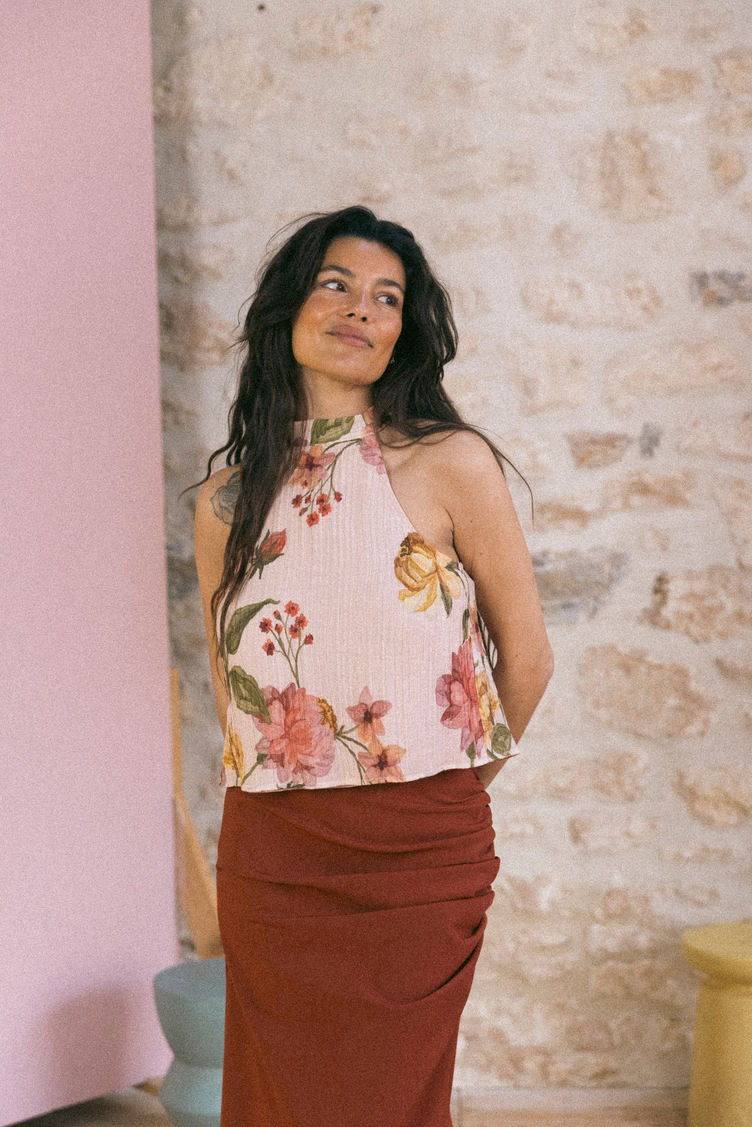 Top noué Georgia Peonies