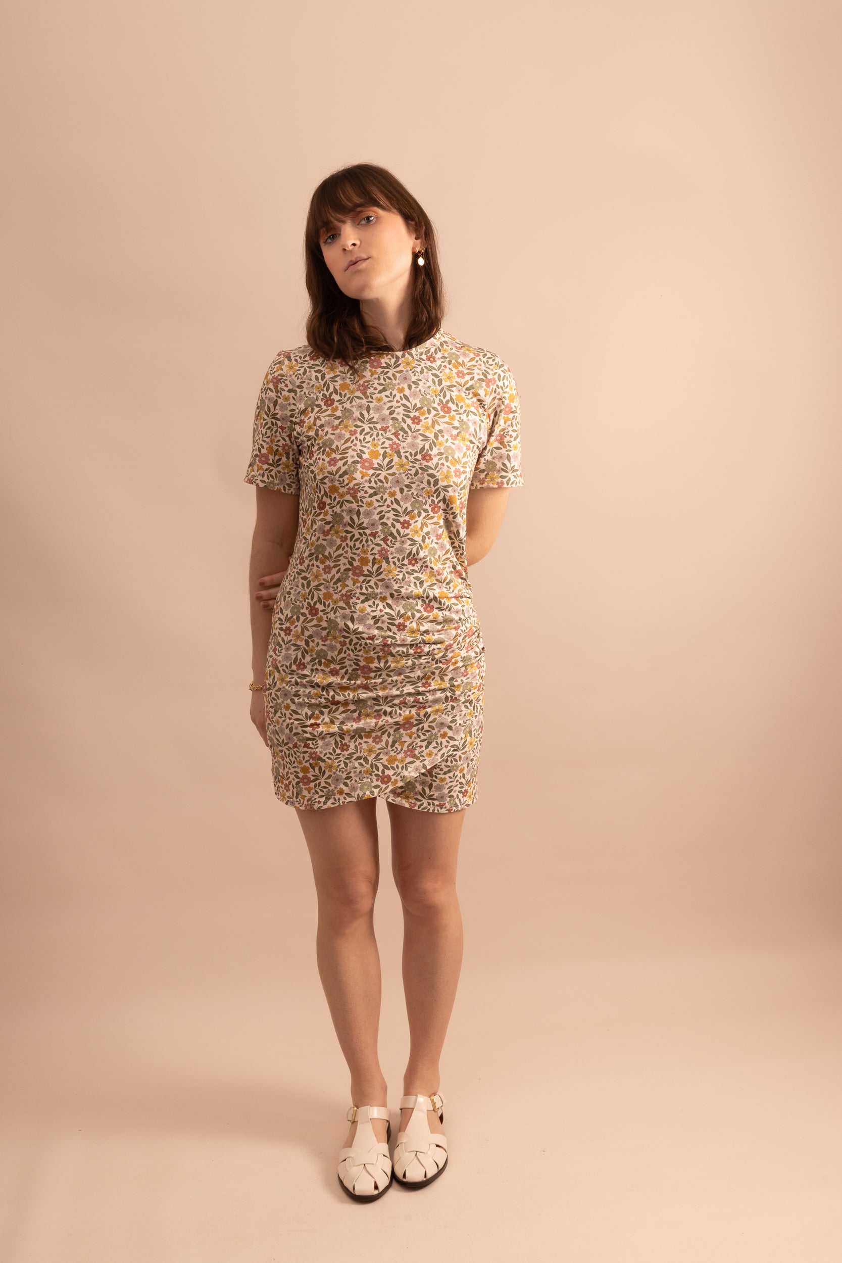 Mini robe drapée Clara