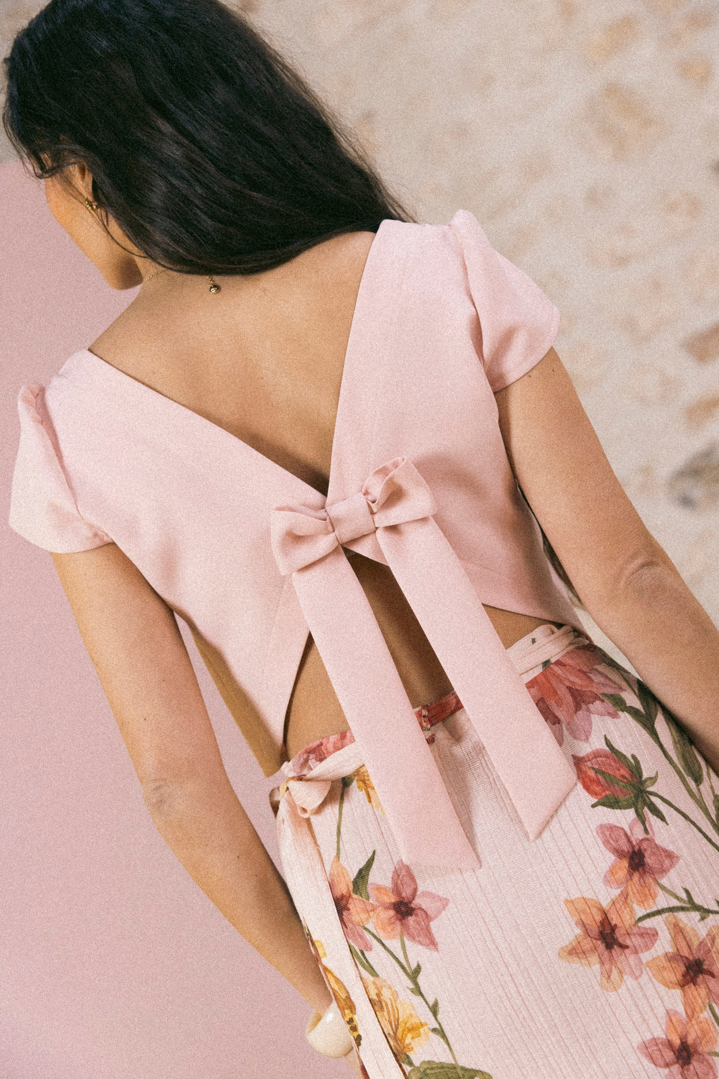 Top Romy Rose poudré