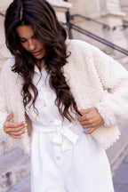 Combinaison blanche mariée