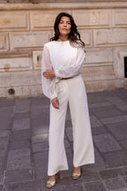 Pantalon ample mariée
