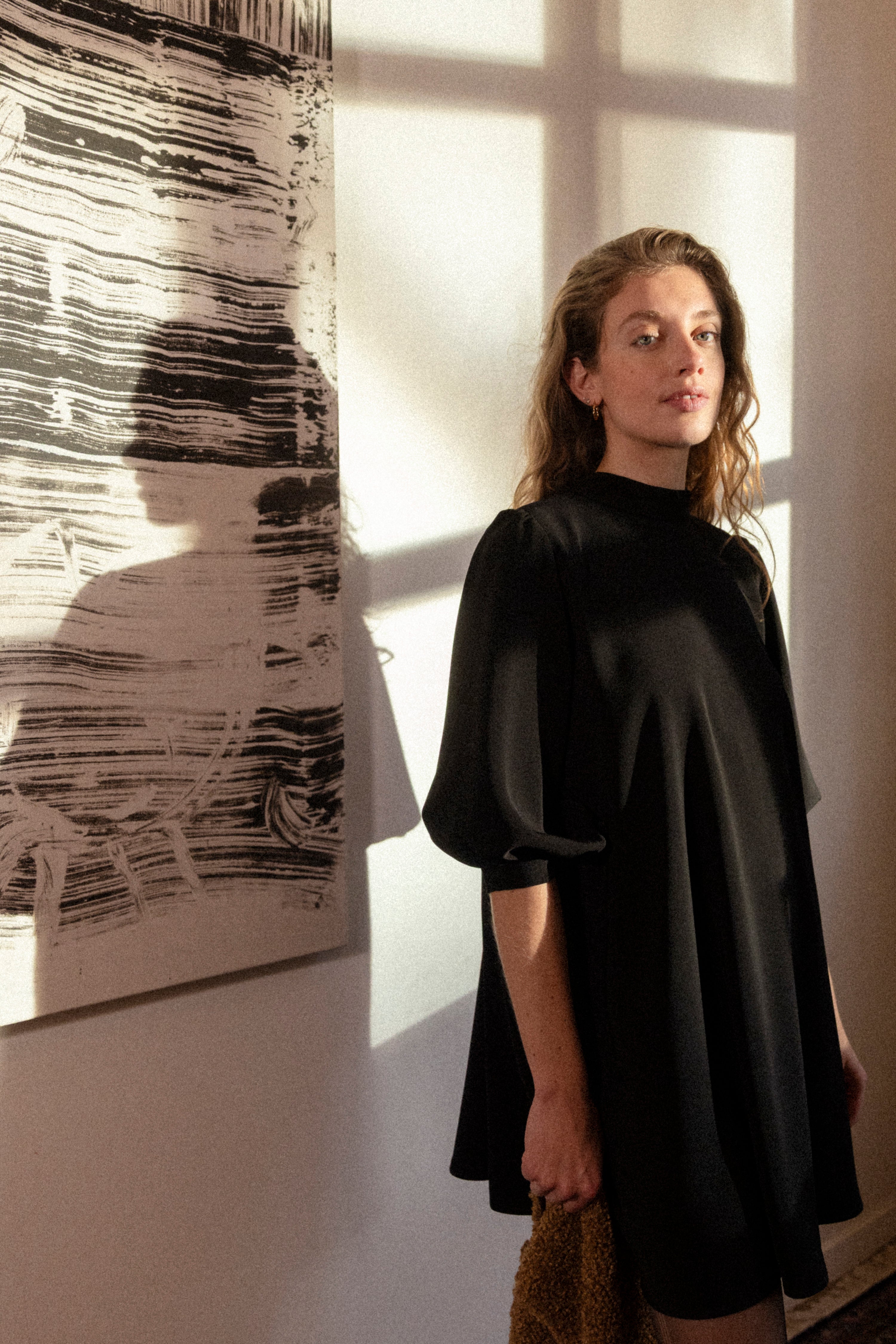 Black baby doll dress