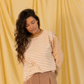 Tee Manches Longues Rayures Camel