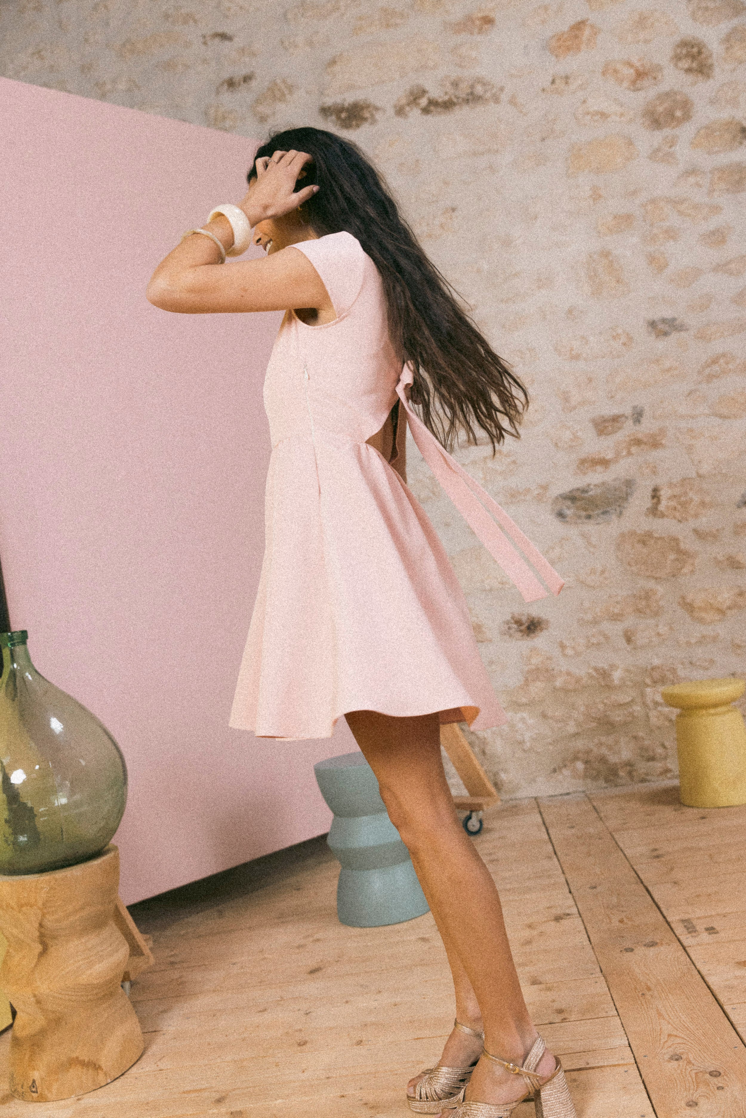 Robe Romy Rose poudré