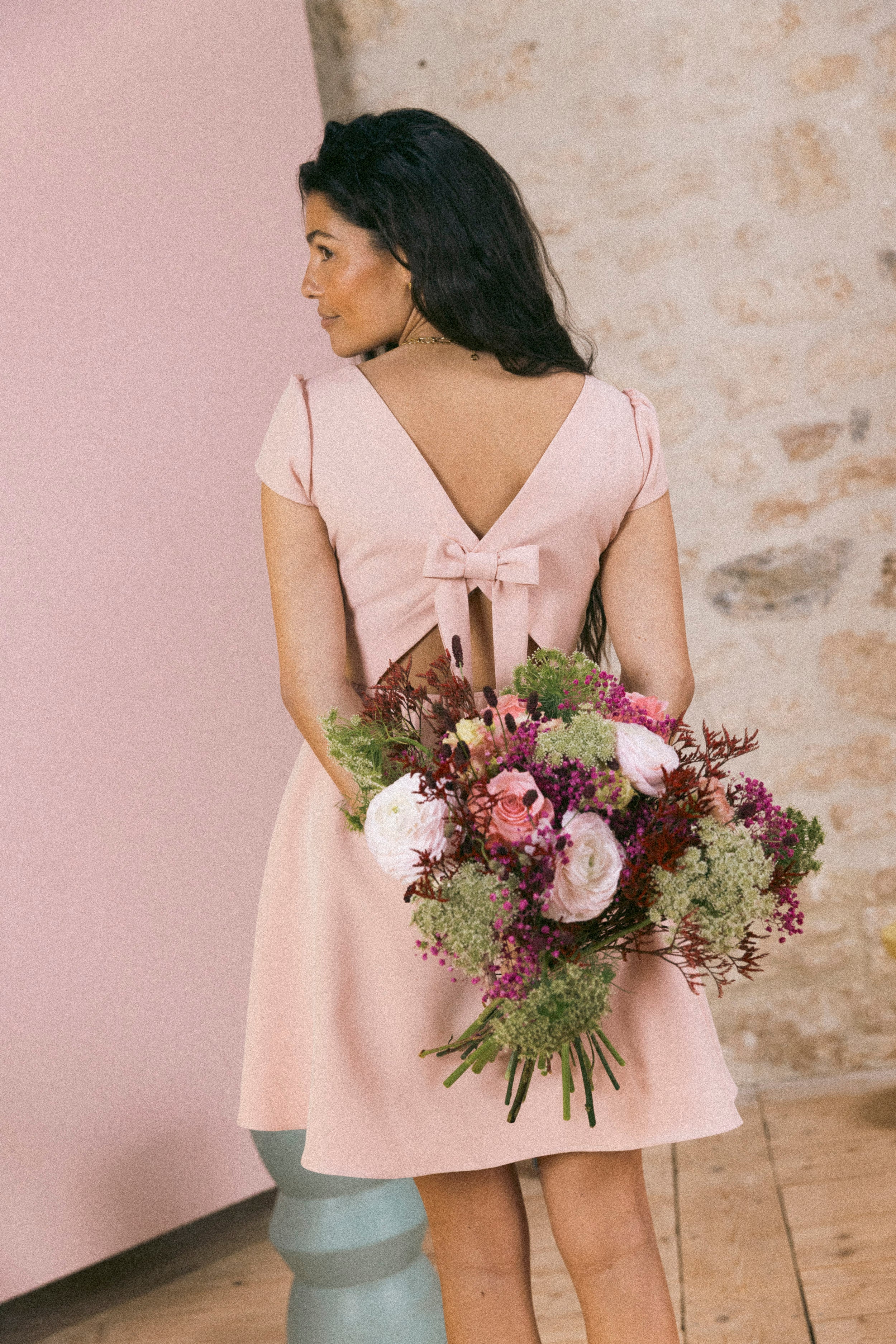 Robe Romy Rose poudré