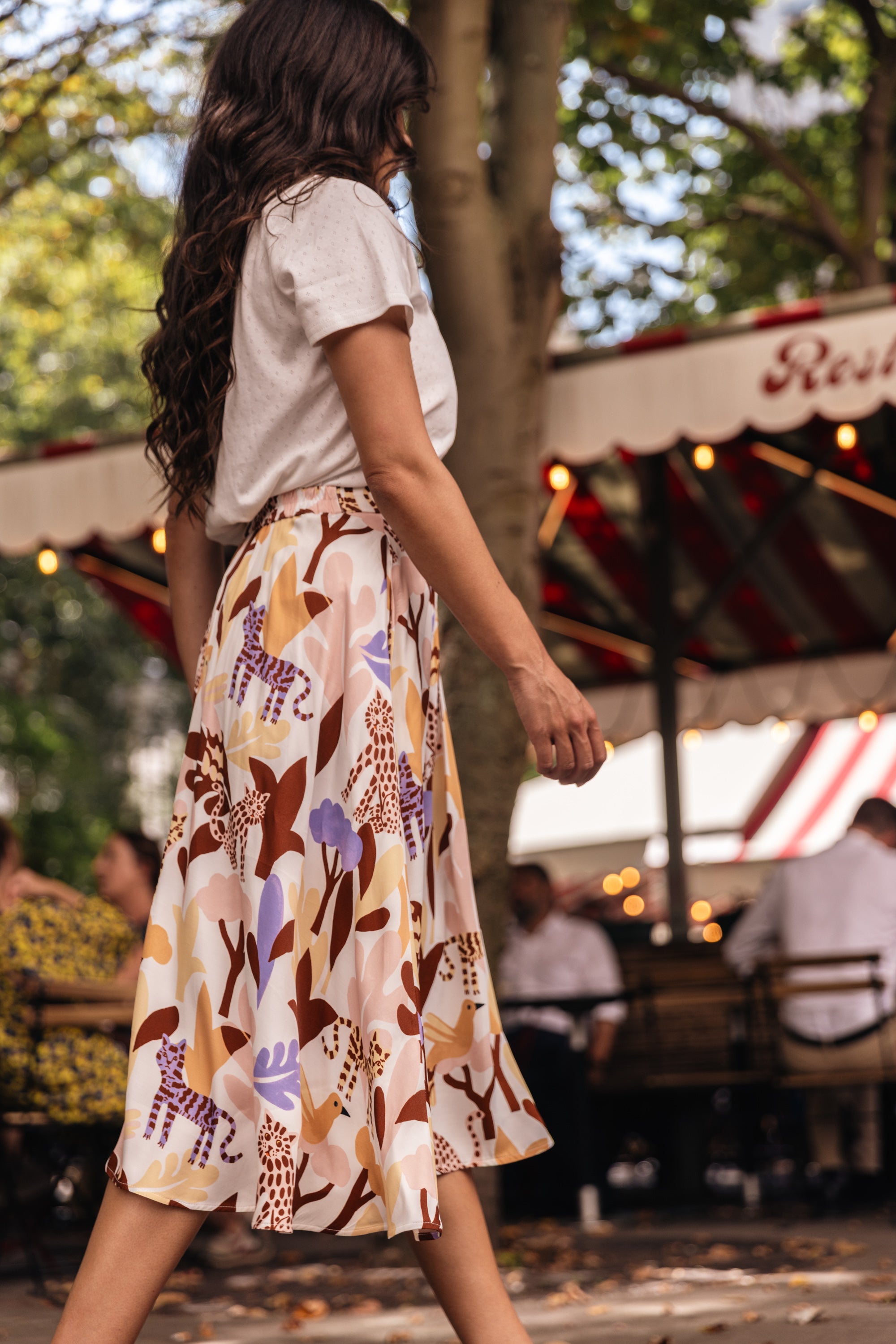 Jupe twist Oscar camel