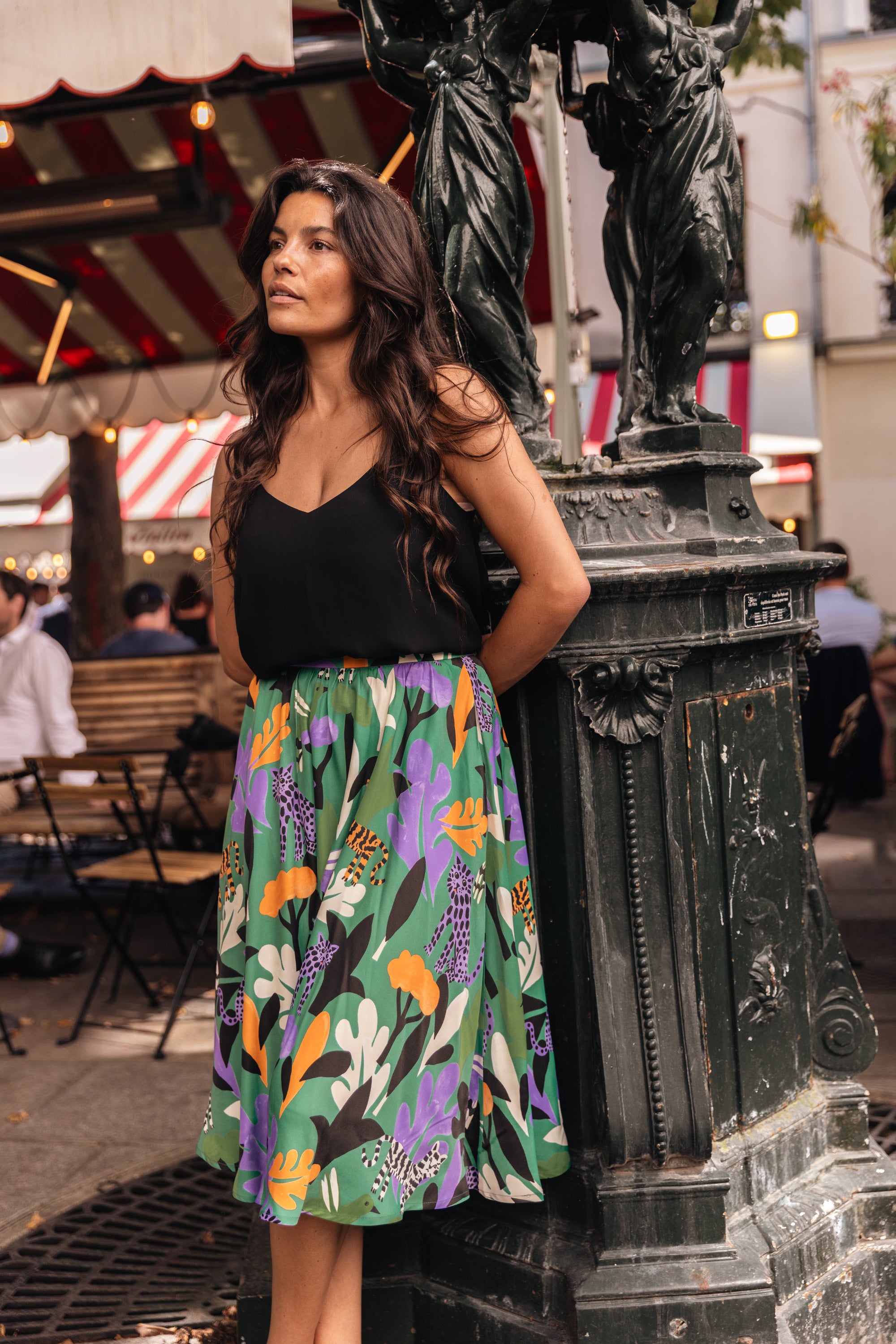 Jupe twist Oscar vert