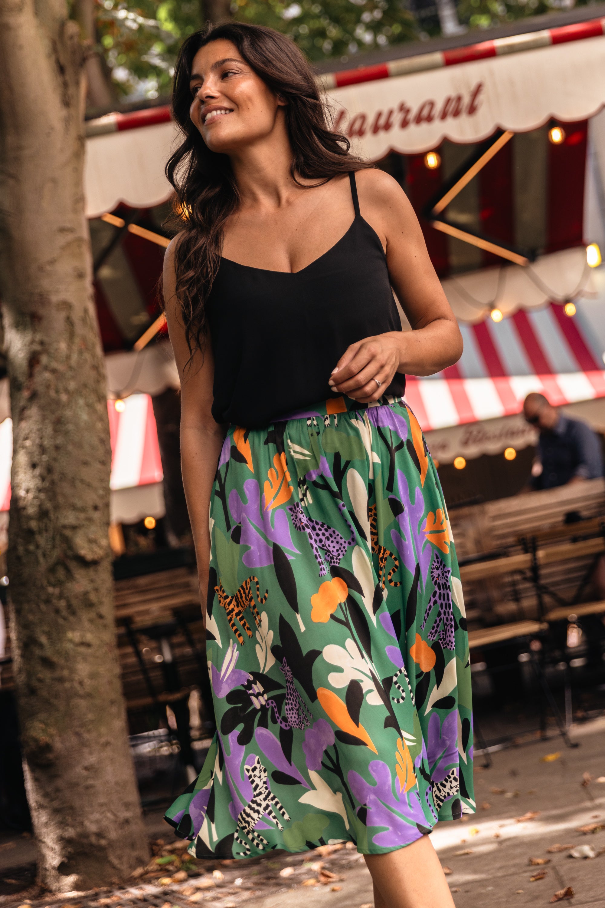 Jupe twist Oscar vert