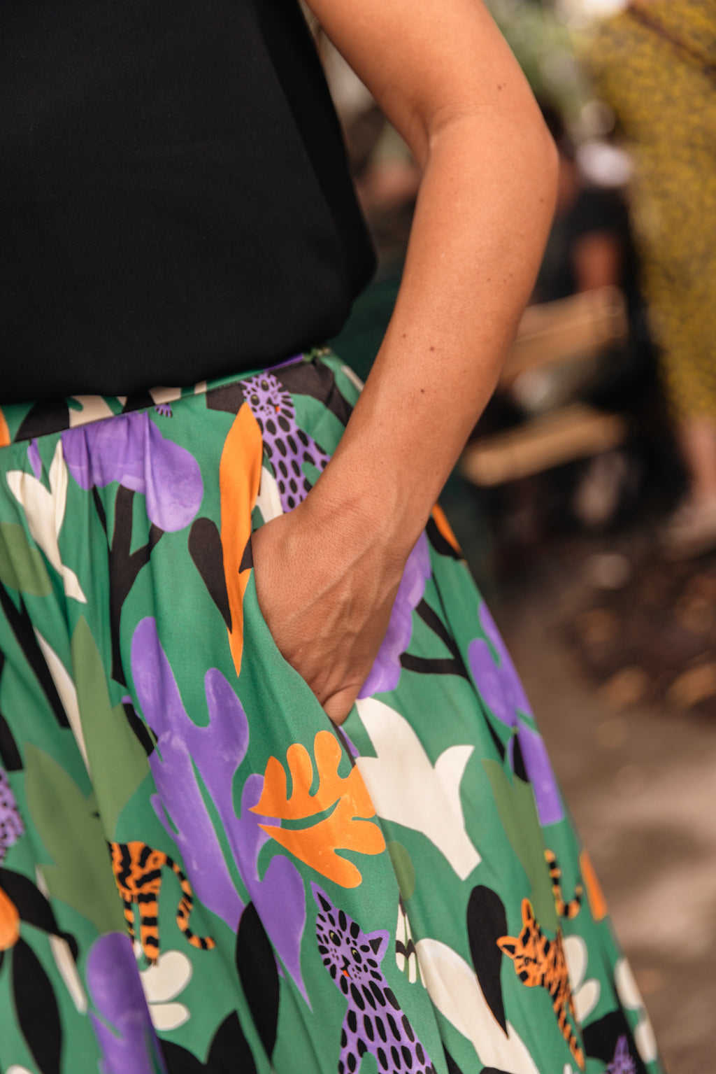 Jupe twist Oscar vert