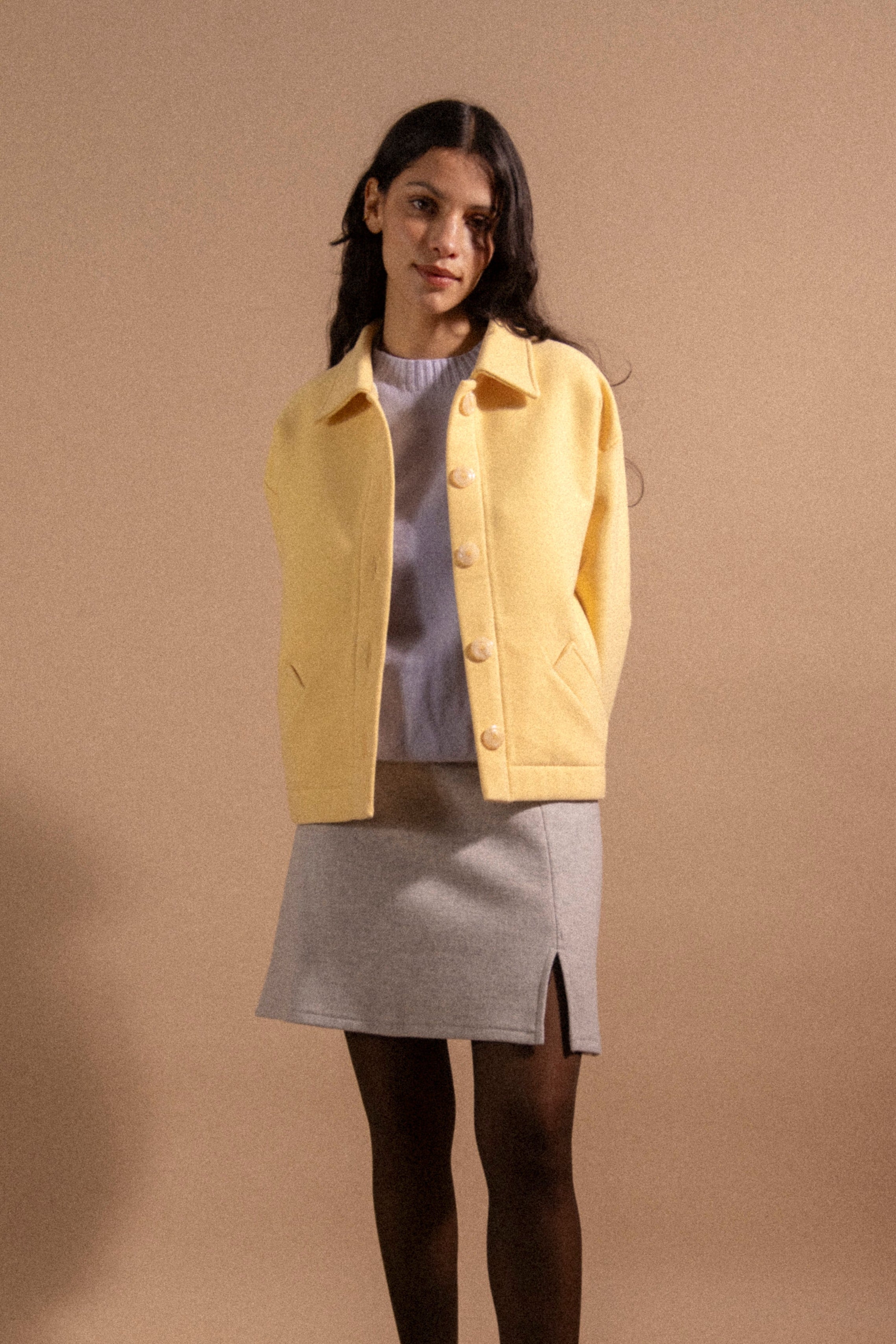 Mini jupe fendue Nuage