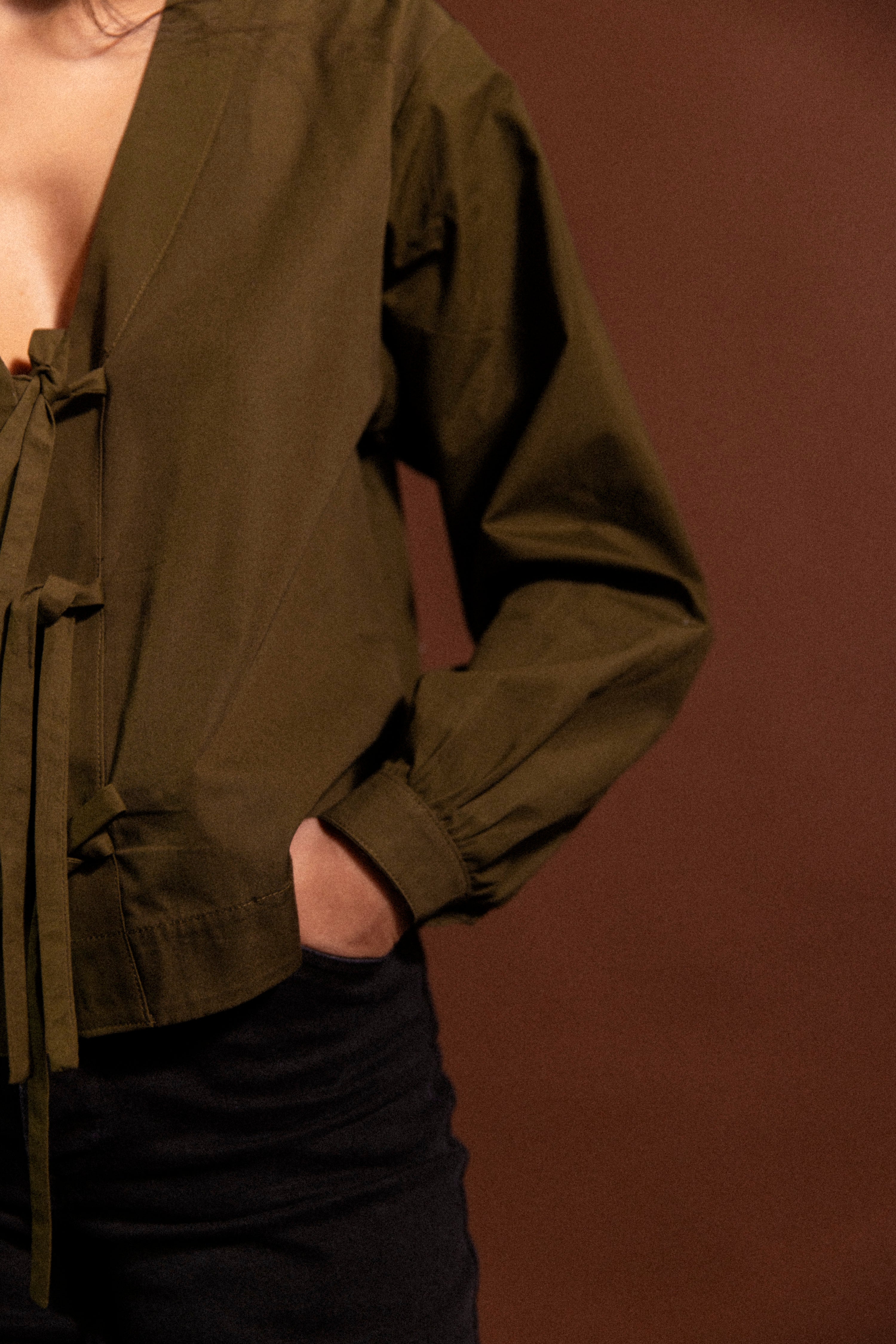 Blouse nouée Avocado