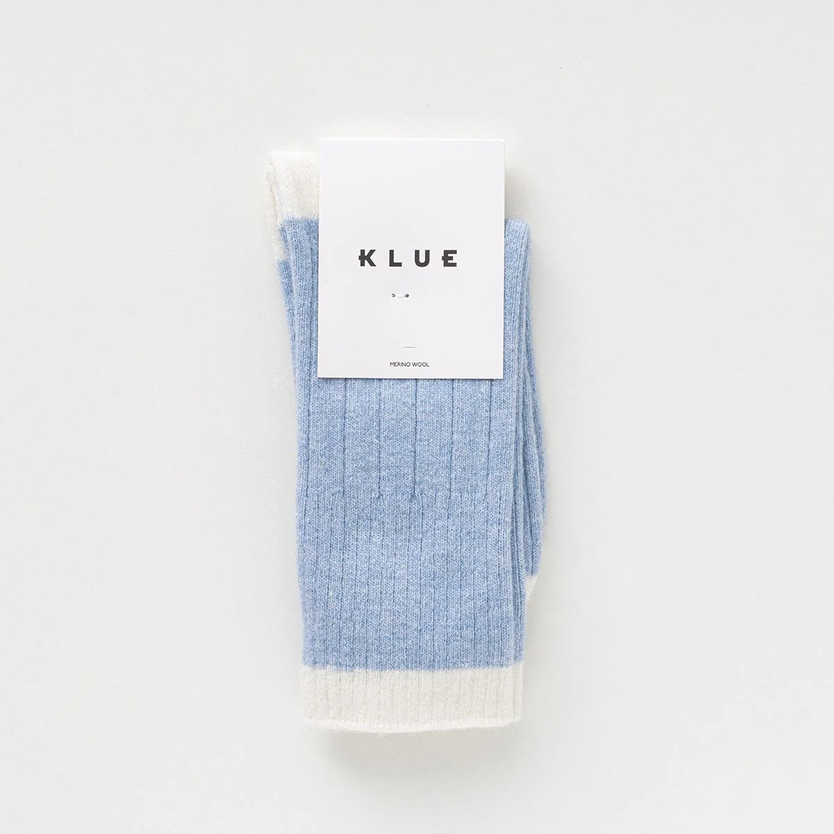Chaussettes en laine Merinos | Bleues et blanches