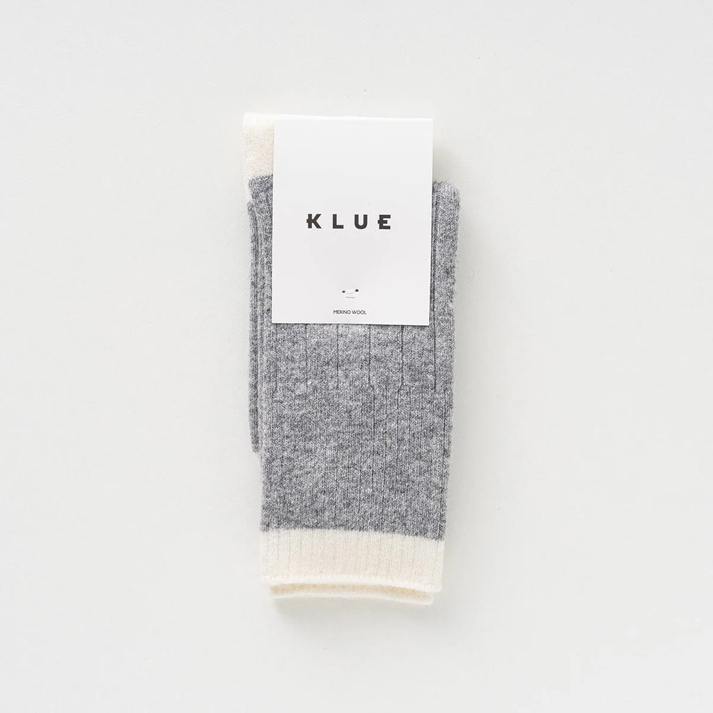 Chaussettes en laine Merinos | Grises et blanches