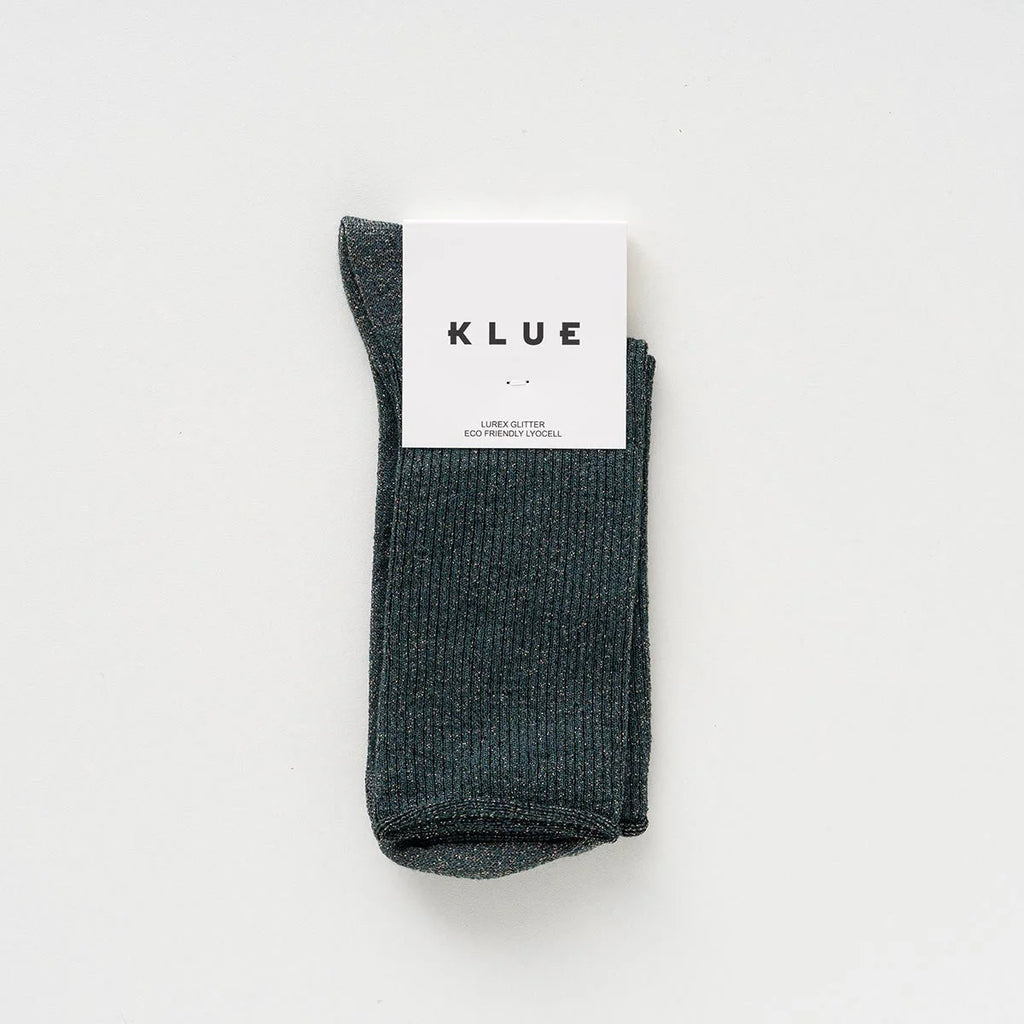 Chaussettes en Lurex à paillettes | Vertes