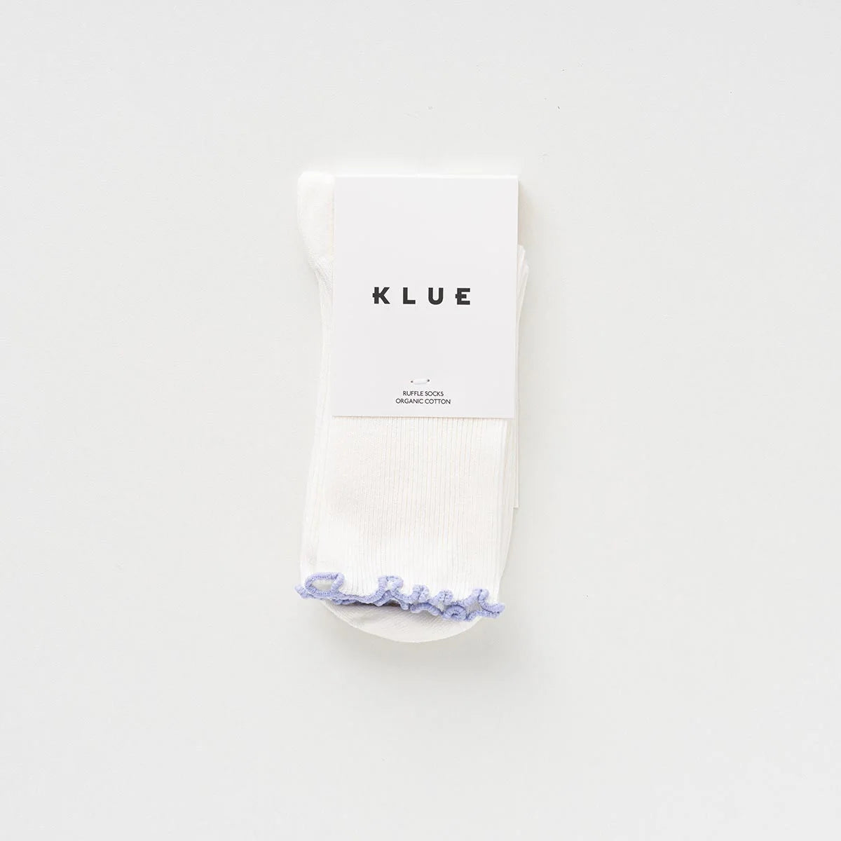 Chaussettes en coton biologique à volants | Lilas