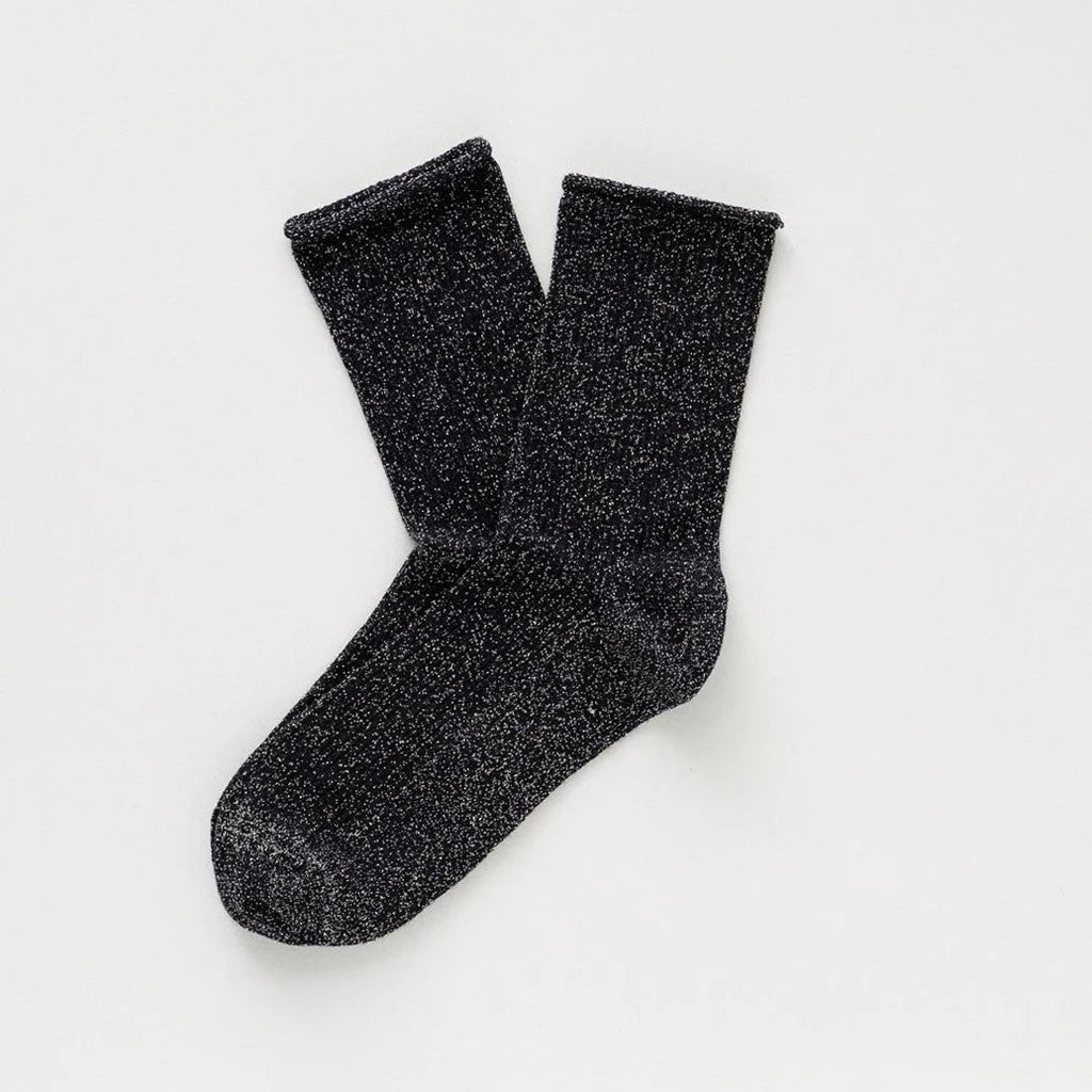 Chaussettes en Lurex à paillettes | Noires