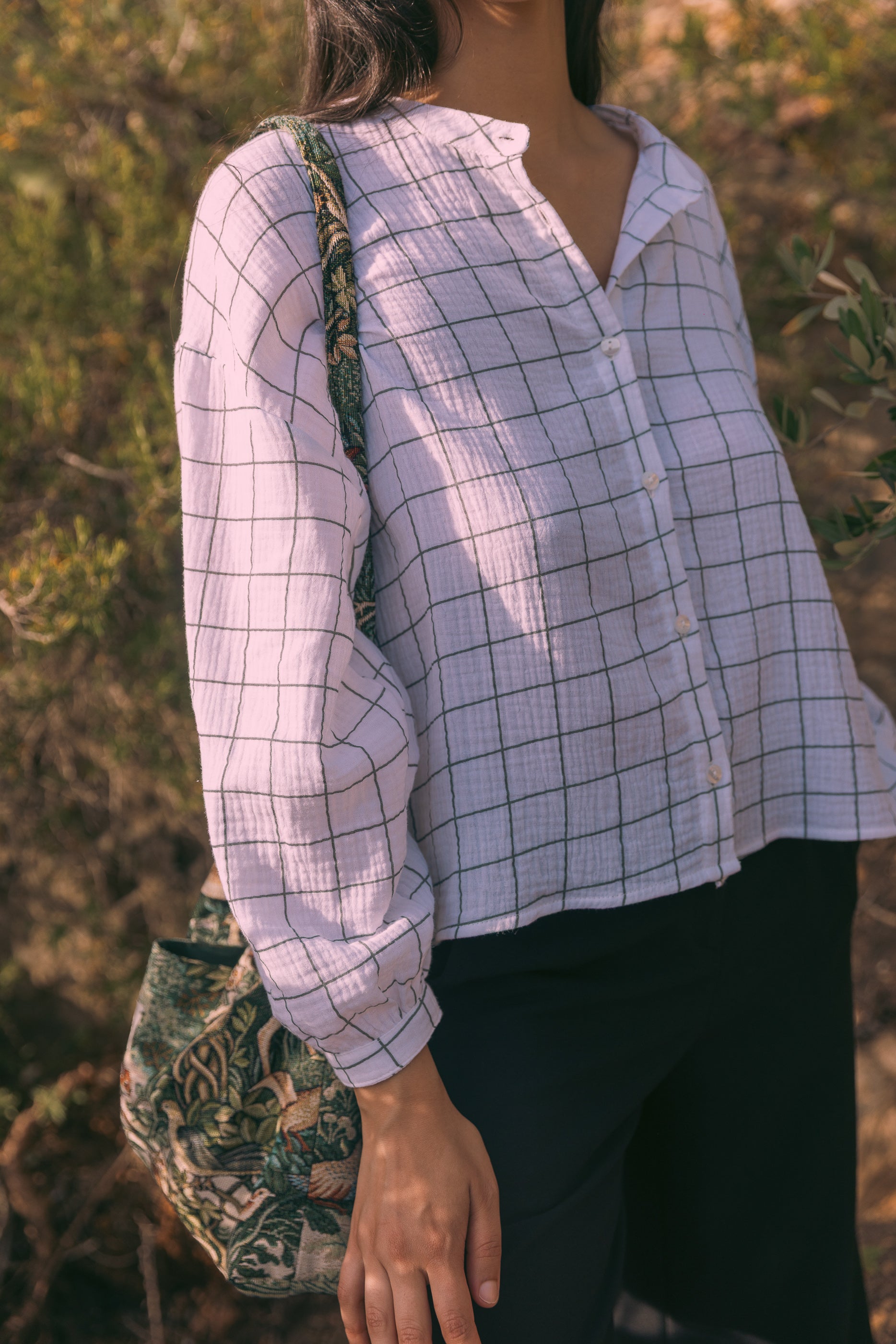 Blouse col mao Sam