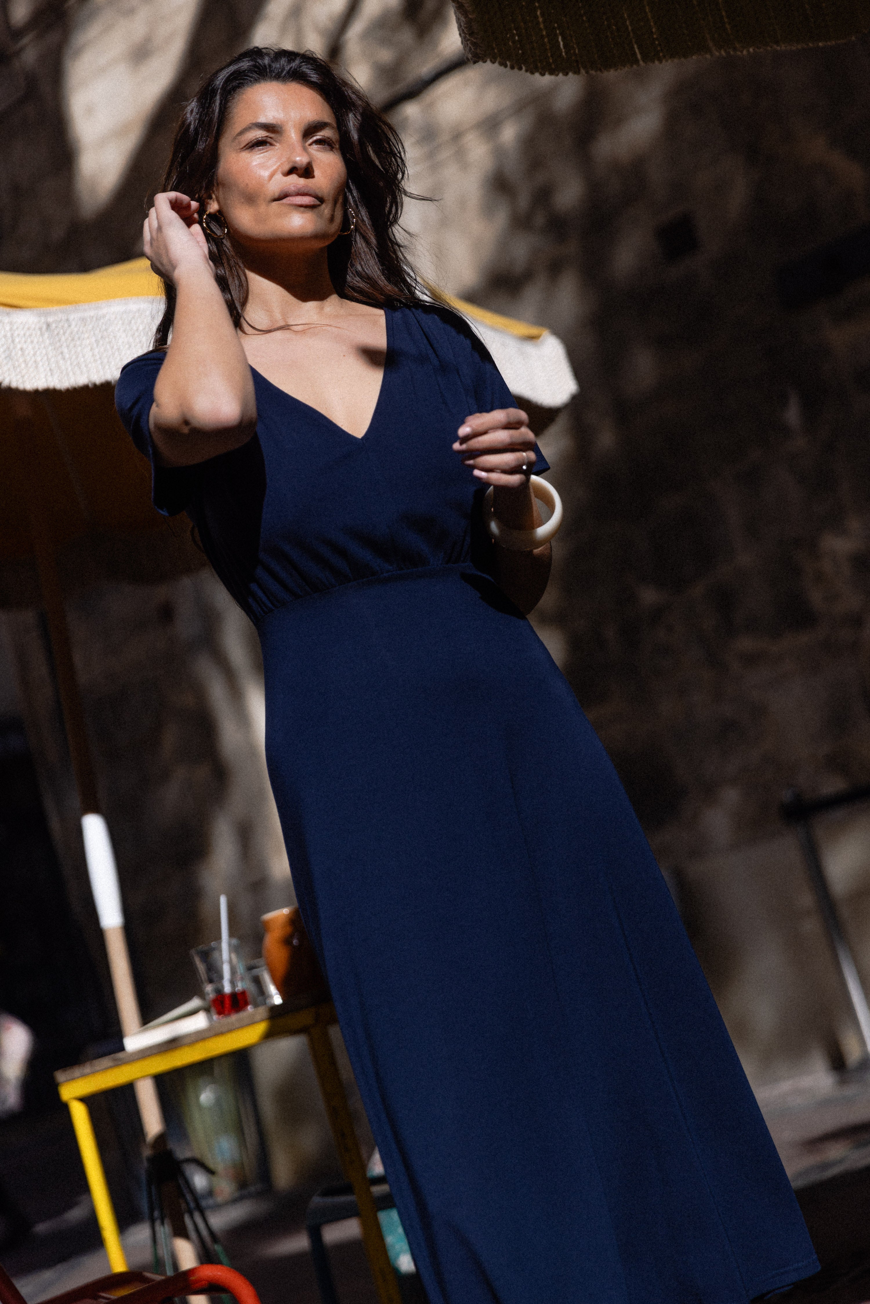 Robe jersey beverly Marine