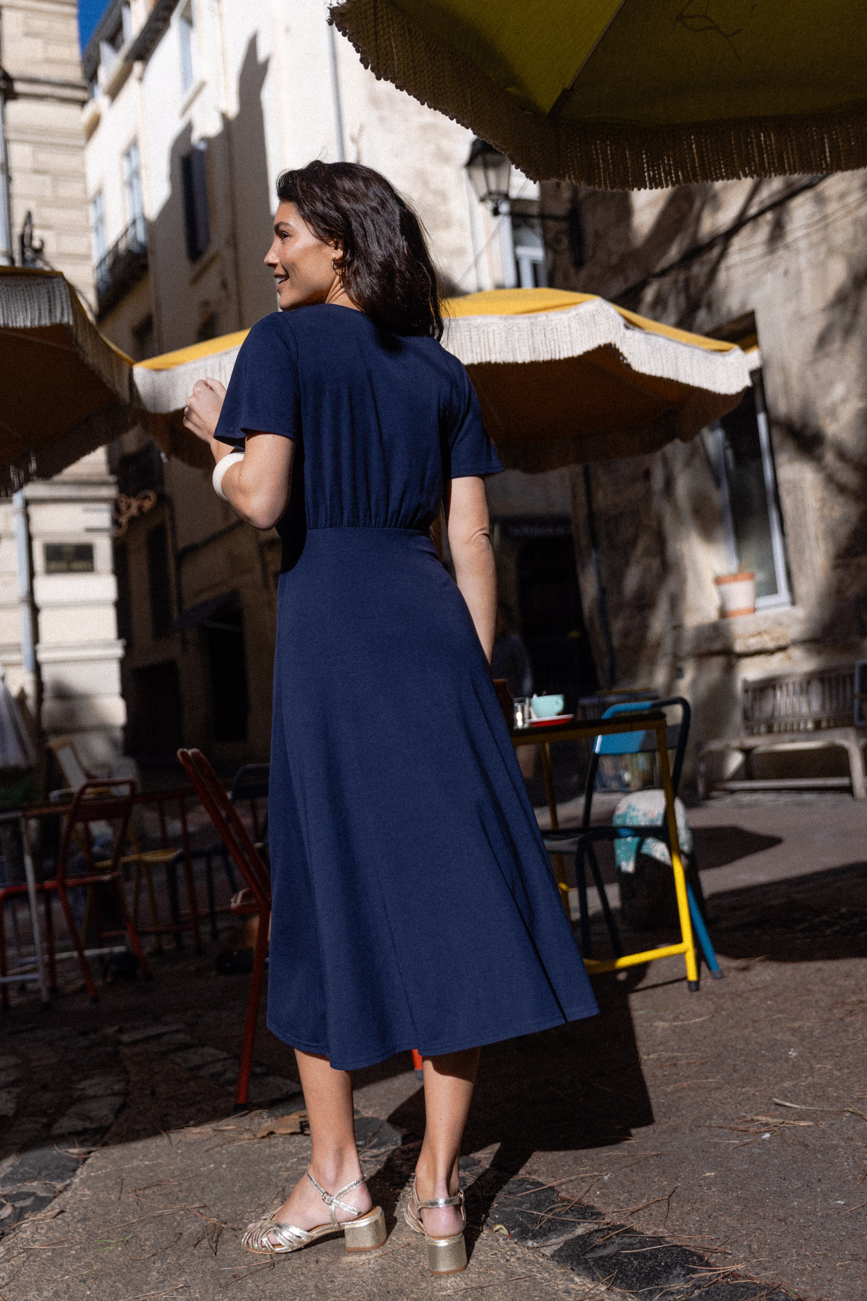 Robe jersey beverly Marine