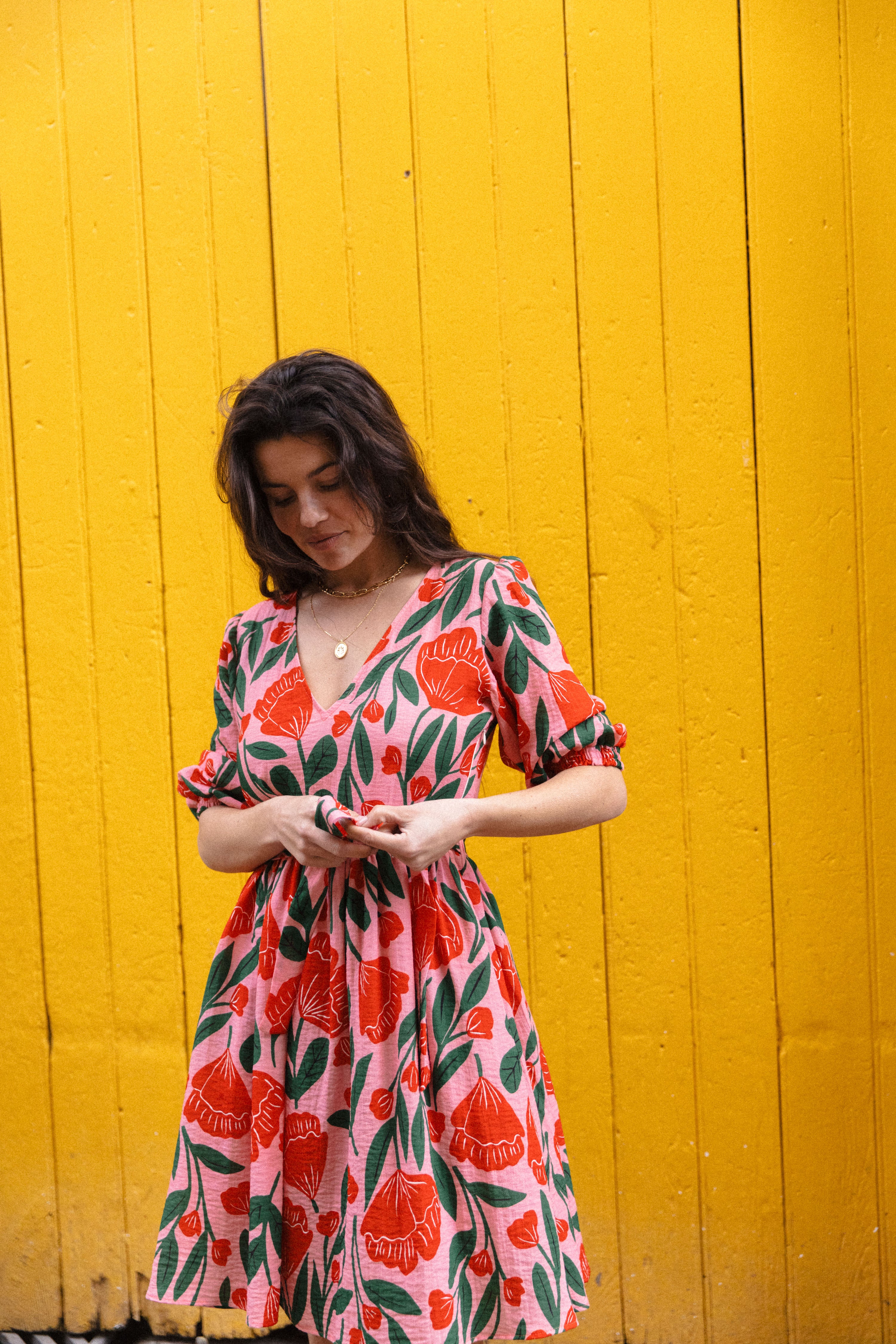 Robe mini folk Frida