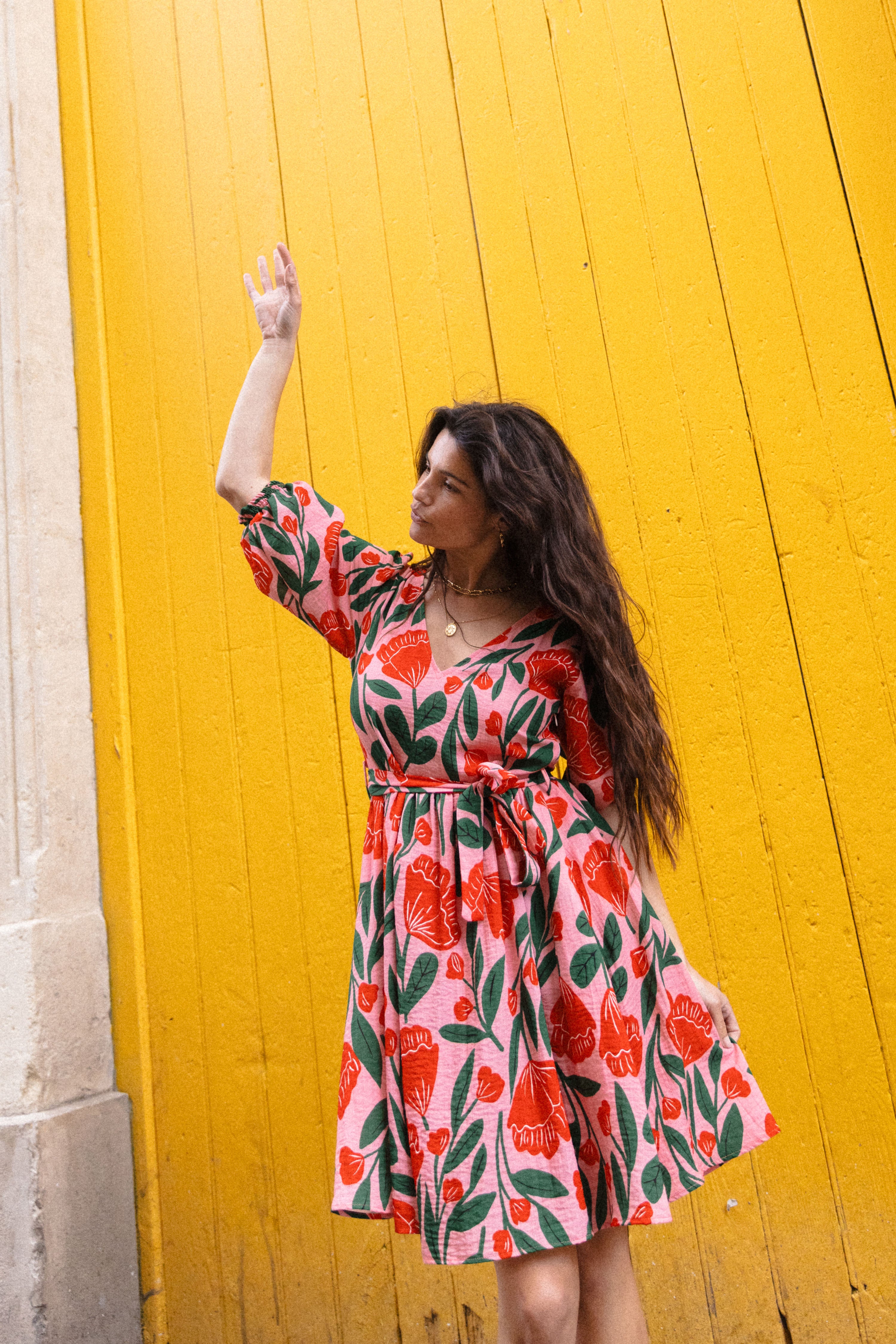 Robe mini folk Frida