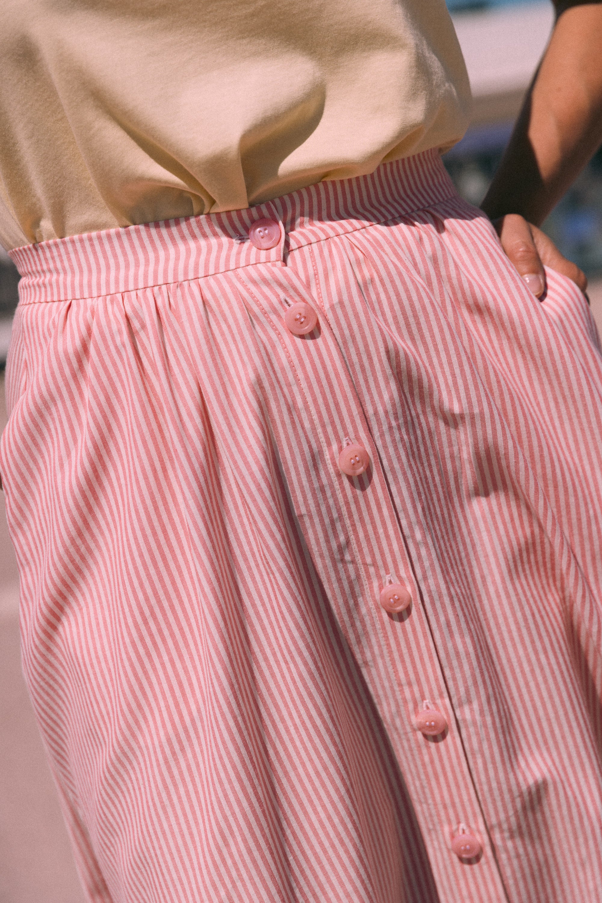 Jupe maxi boutonnée Antibes