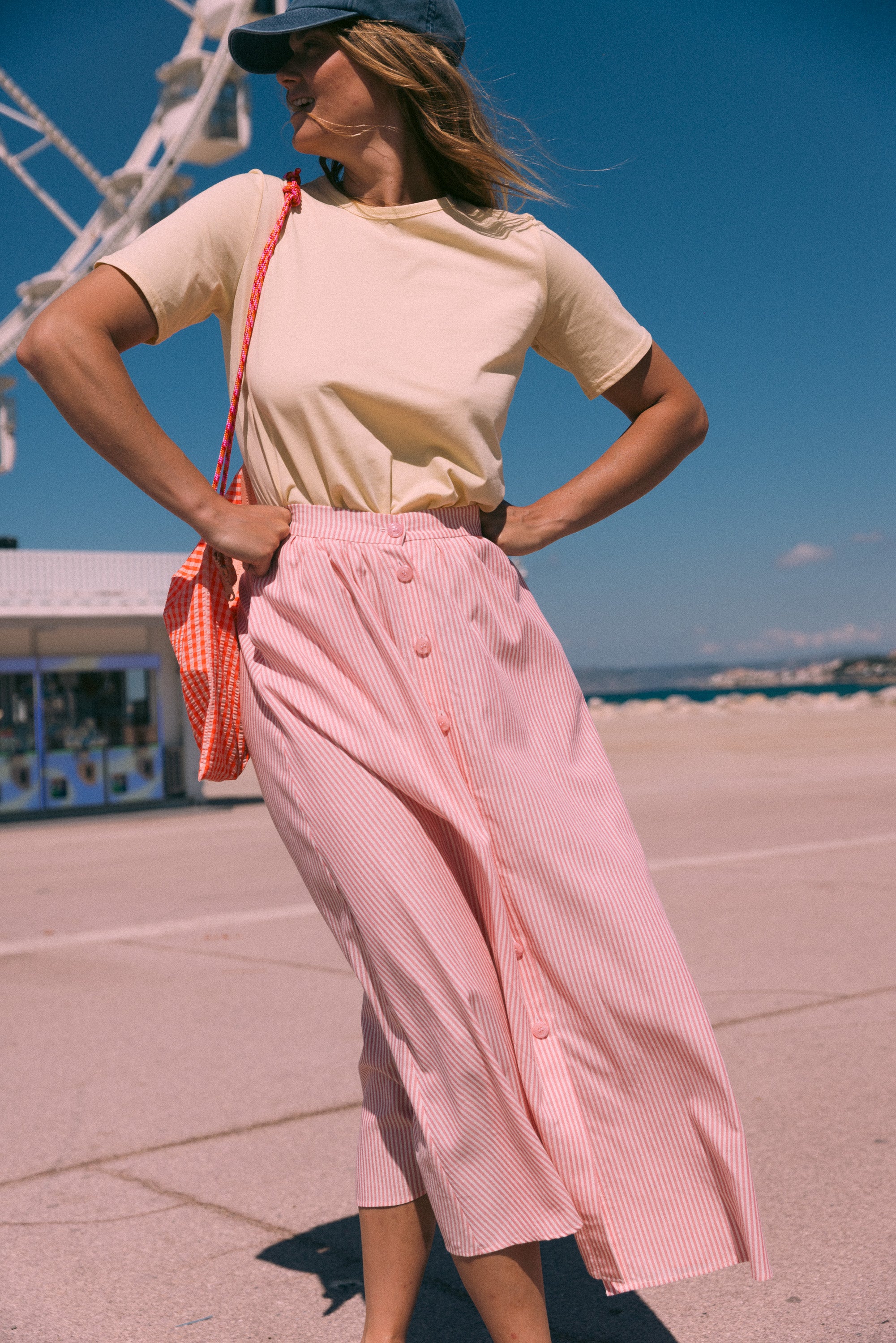 Jupe maxi boutonnée Antibes