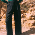 Pantalon à pinces noir