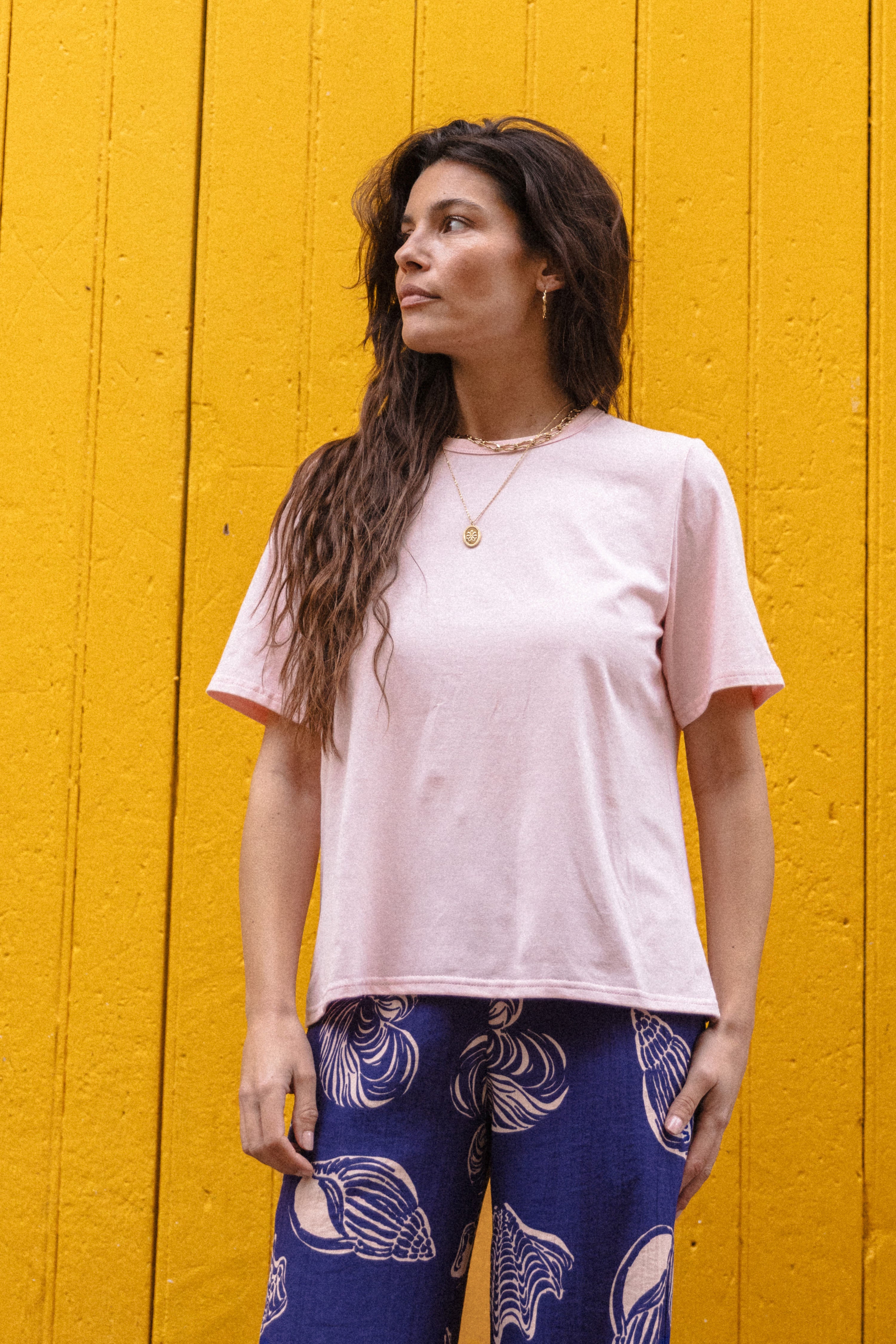 Tee bad boy rose poudré
