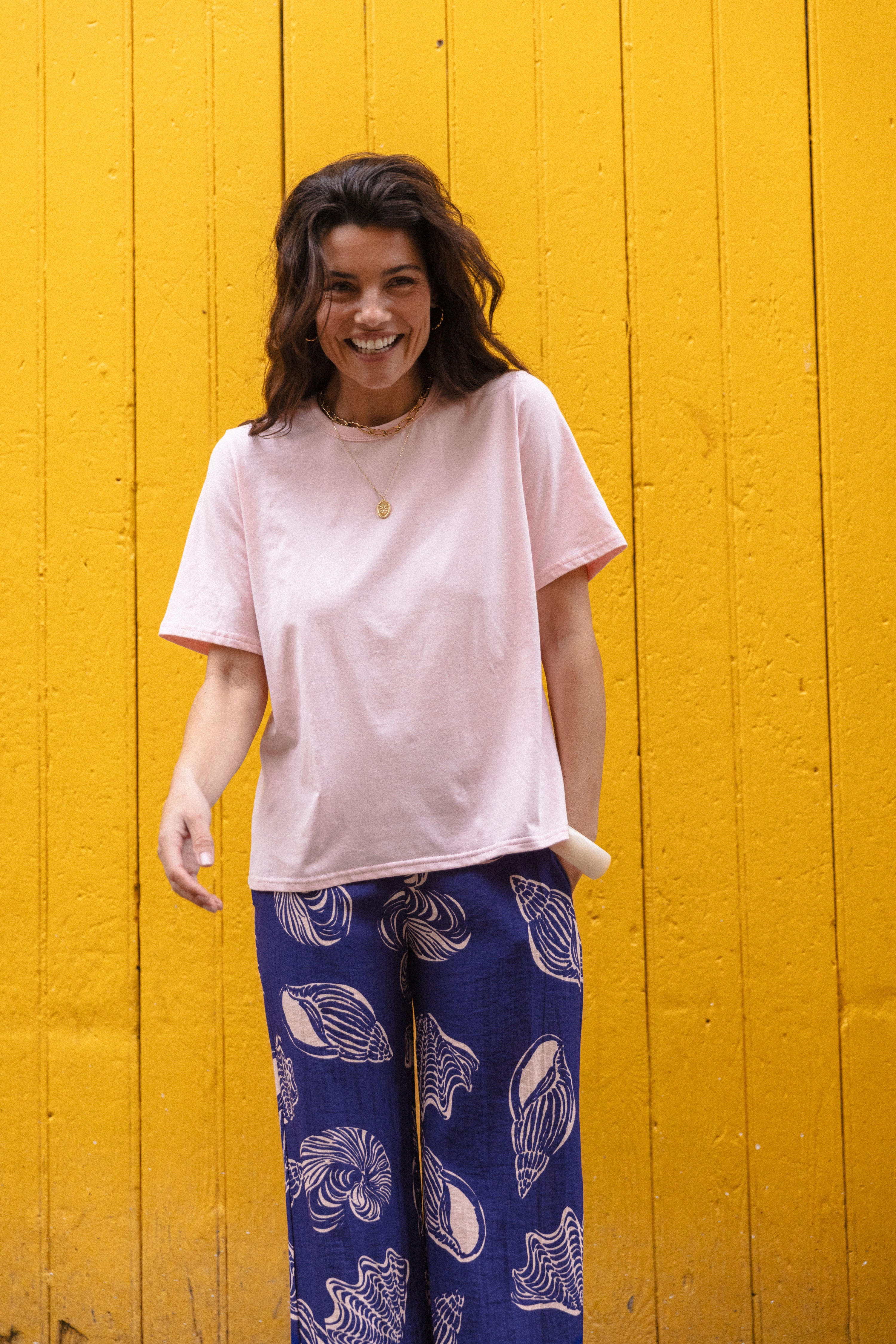 Tee bad boy rose poudré