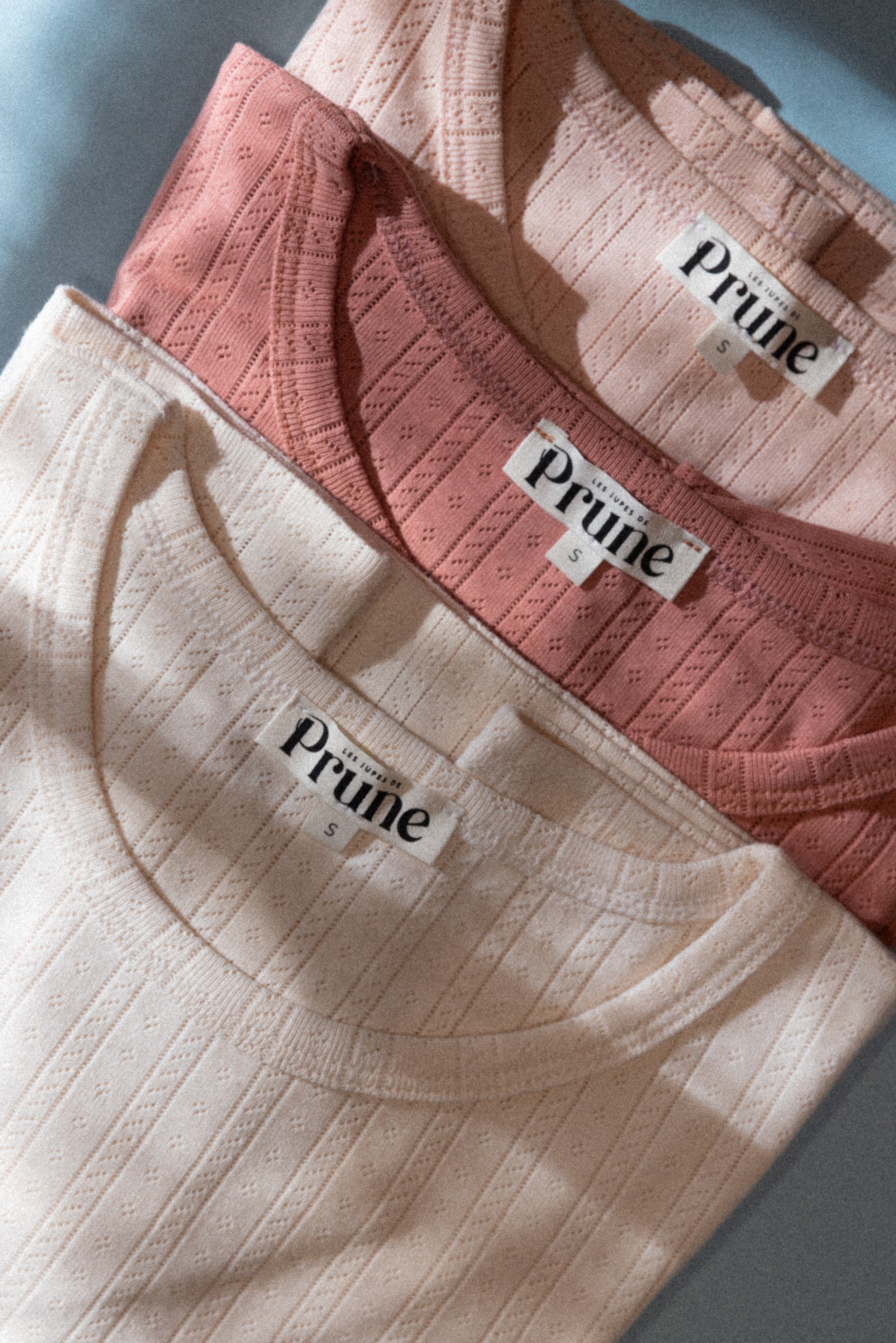 Tee ajouré bois de rose