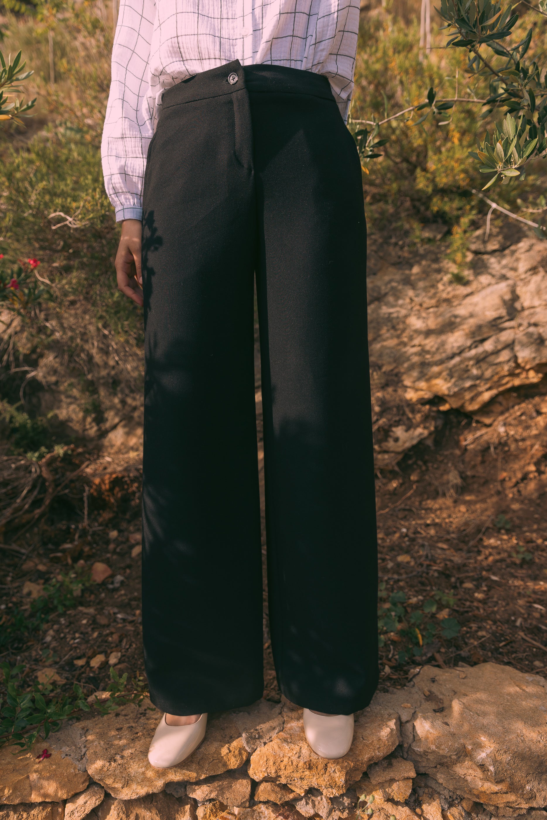 Pantalon ample noir