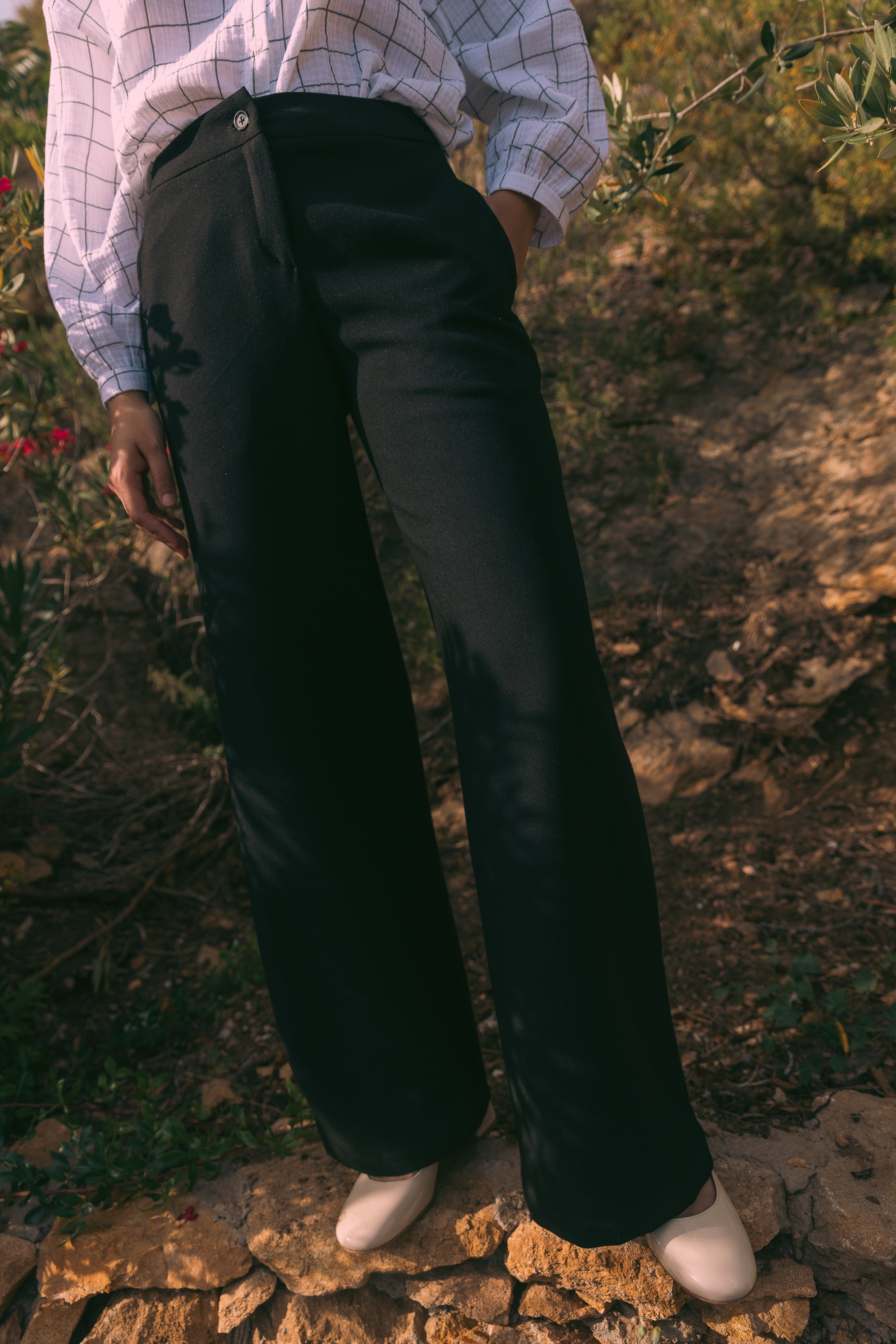 Pantalon ample noir