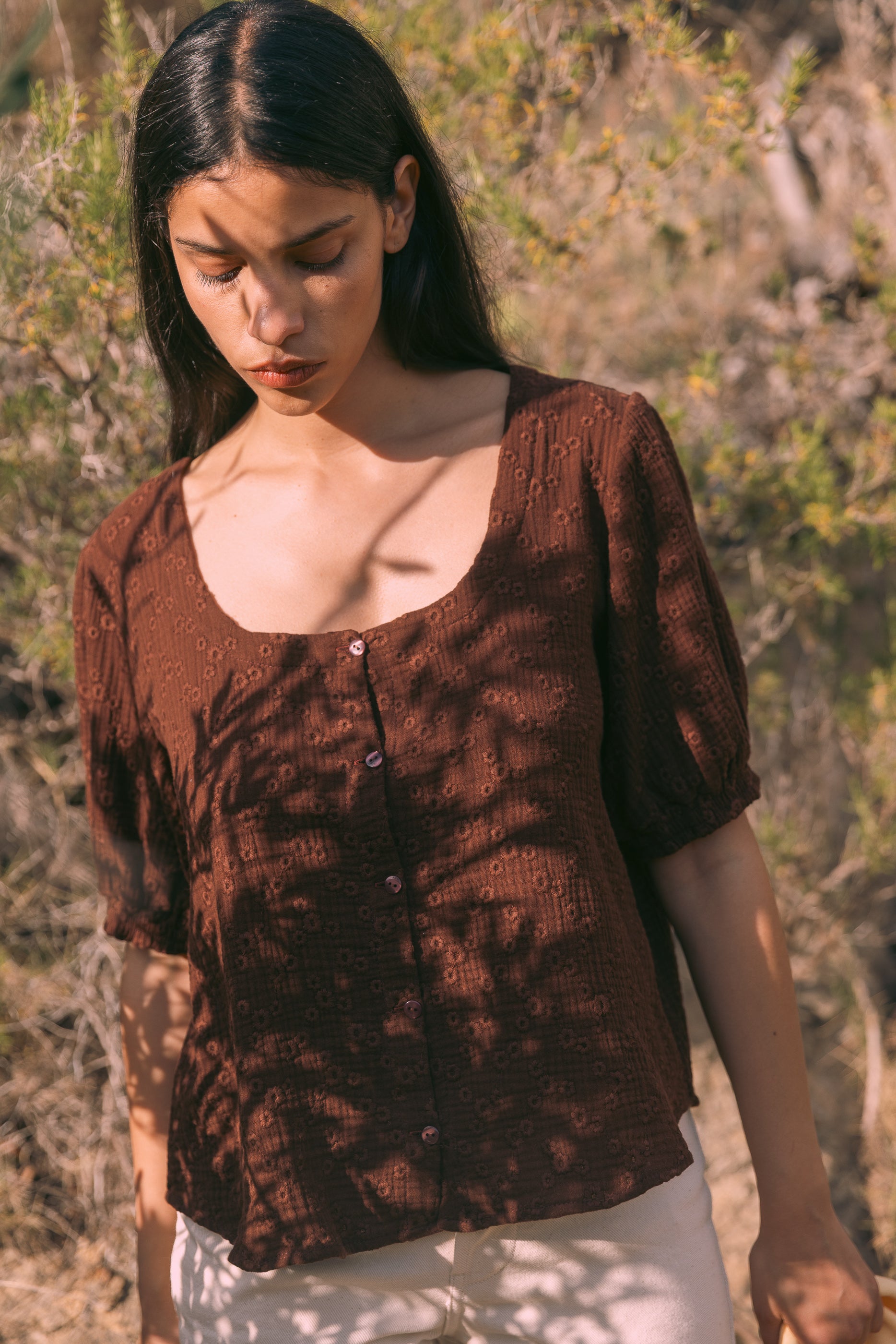 Blouse Isa Cacao