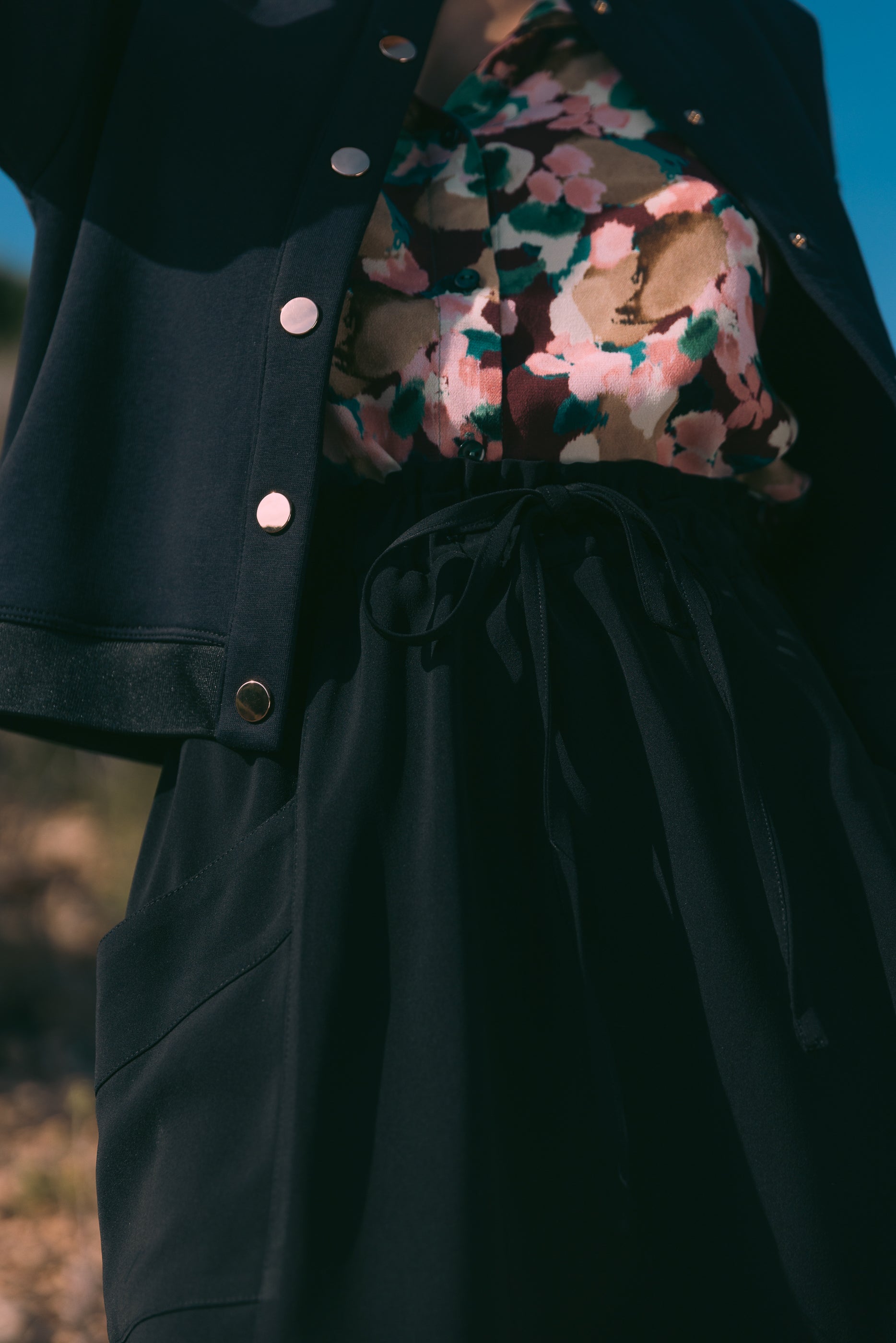 Jupe cargo noire